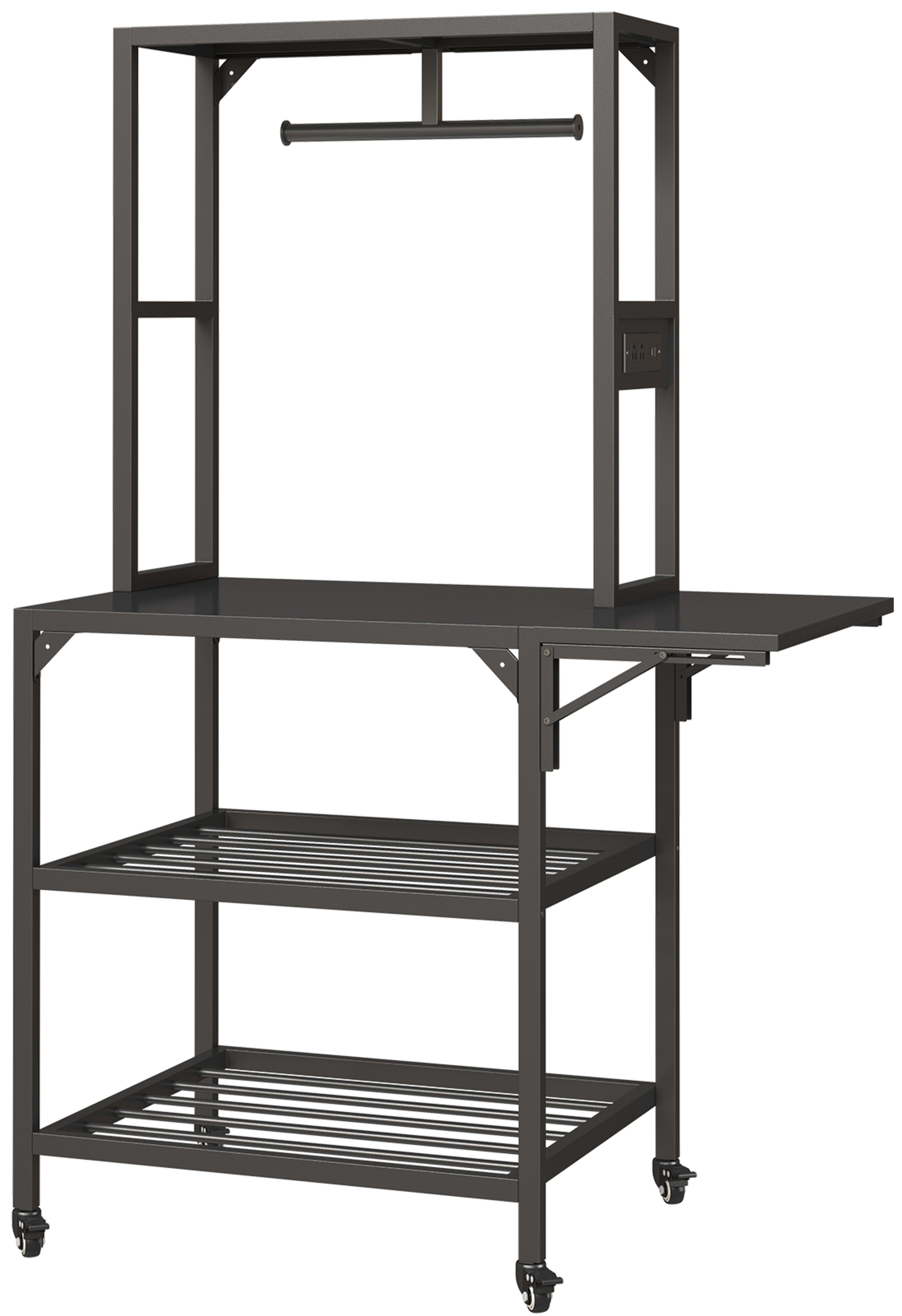 3D Printer Stand, Heavy Duty 3D Printer Table Stand With Filament Storage Rack, T-Shaped Spools Holder Rack With Wheels,