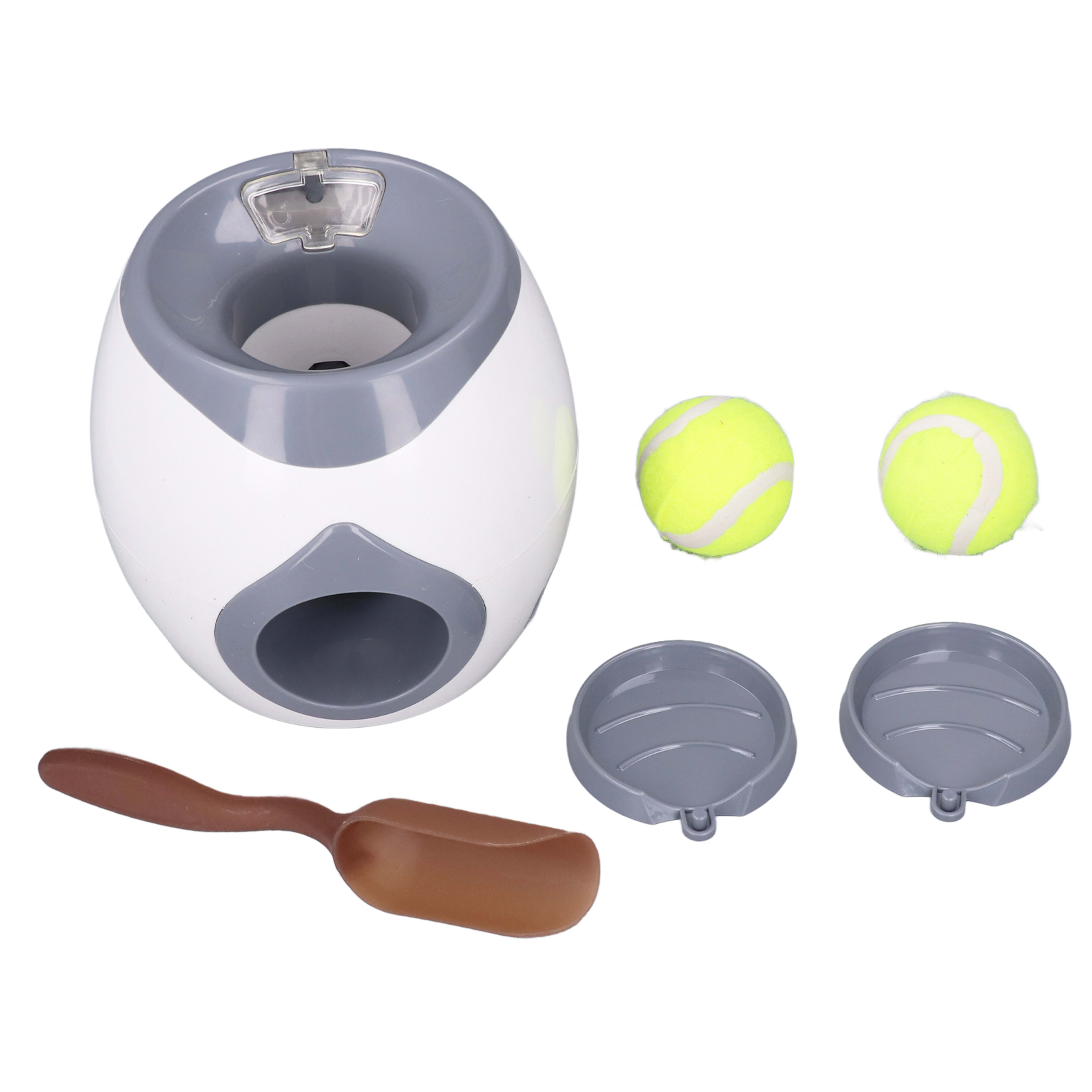 Dog Ball Feeding Toys Dog Tennis Ball Feeding Machine With 2 Tennis For Dog Training