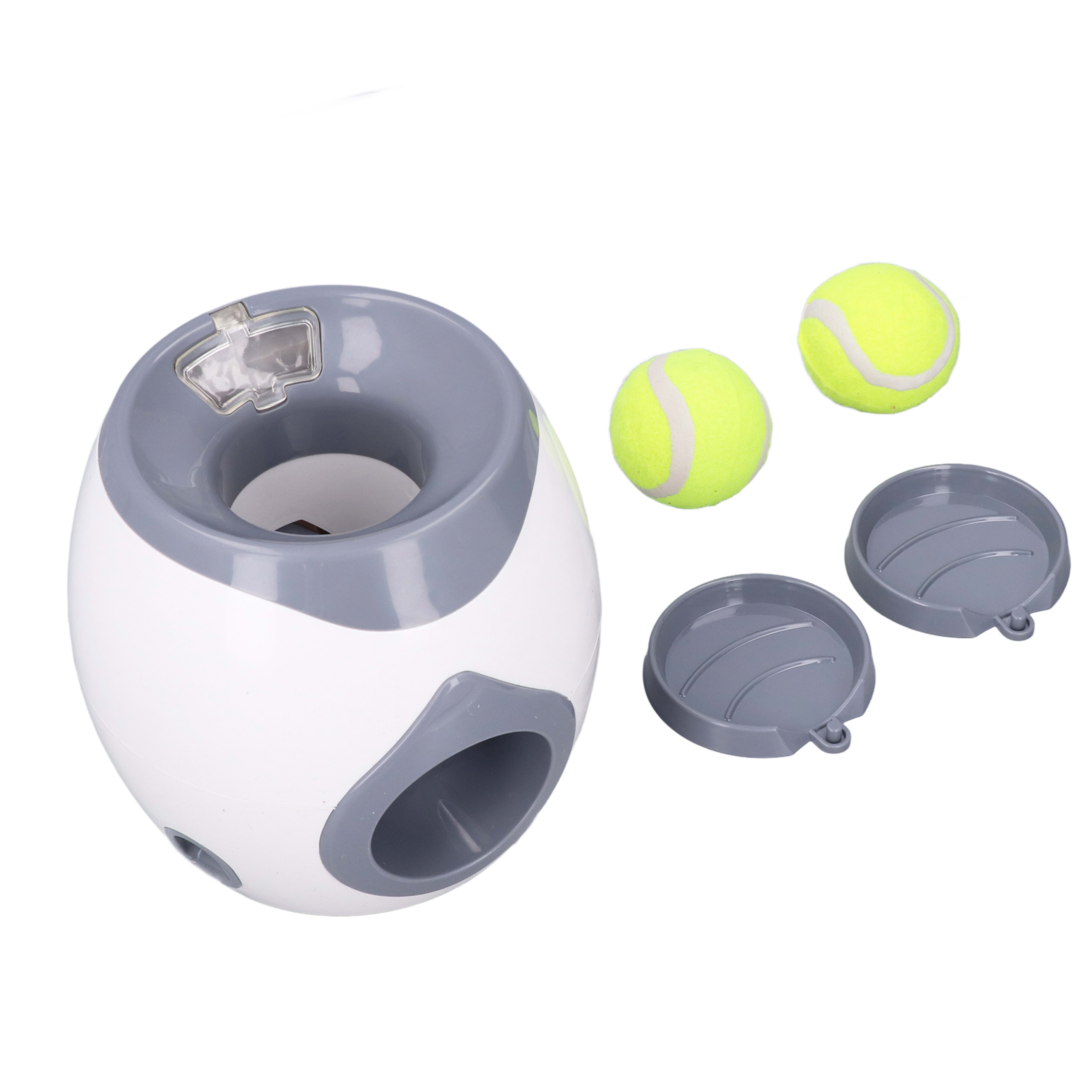 Dog Ball Feeding Toys Dog Tennis Ball Feeding Machine With 2 Tennis For Dog Training 4