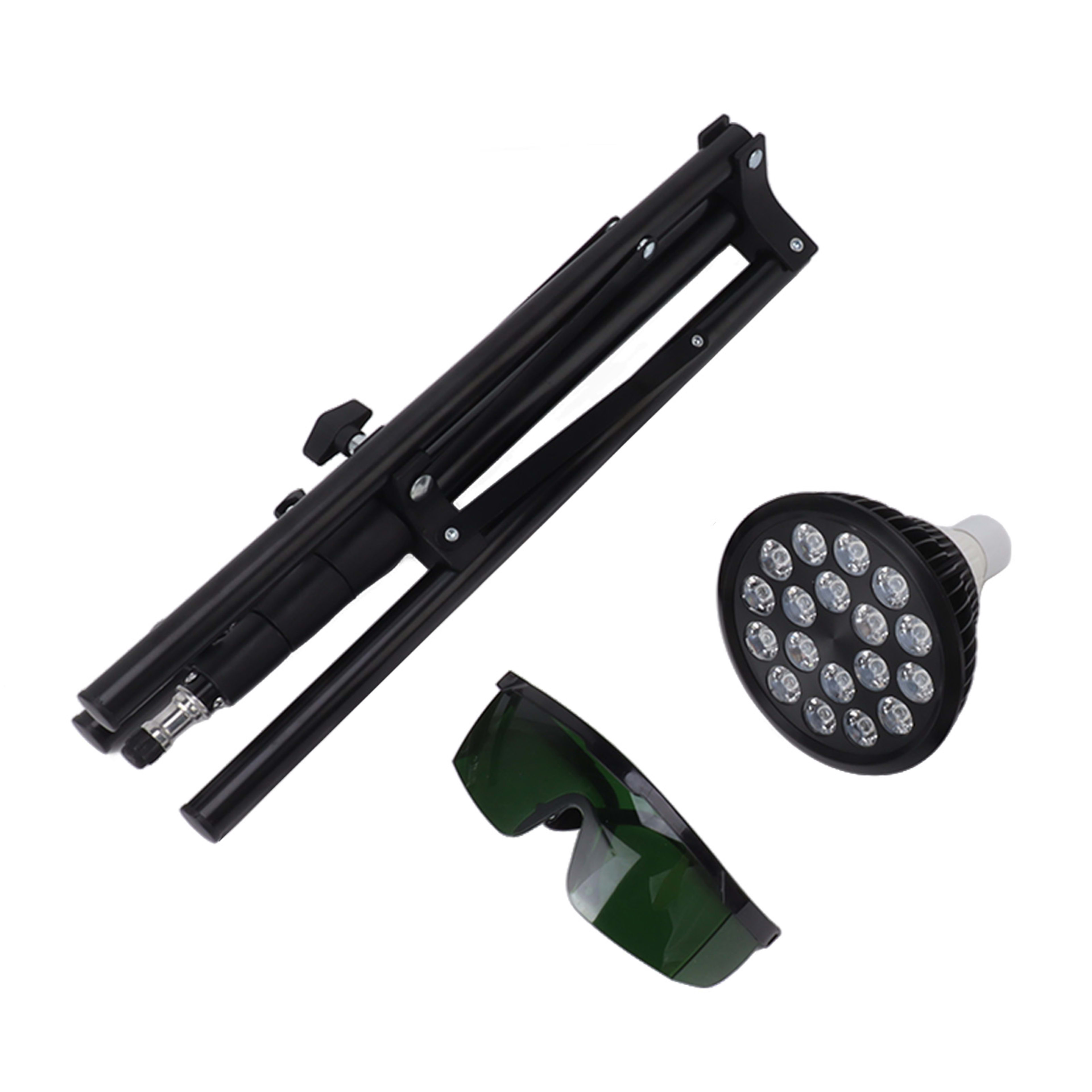 Taning Lamp 460nm Sun Light Skin Tanning Light Adjustable Tripod 54W 100‑240V With Light Bulbs For Face Body US Plug 3