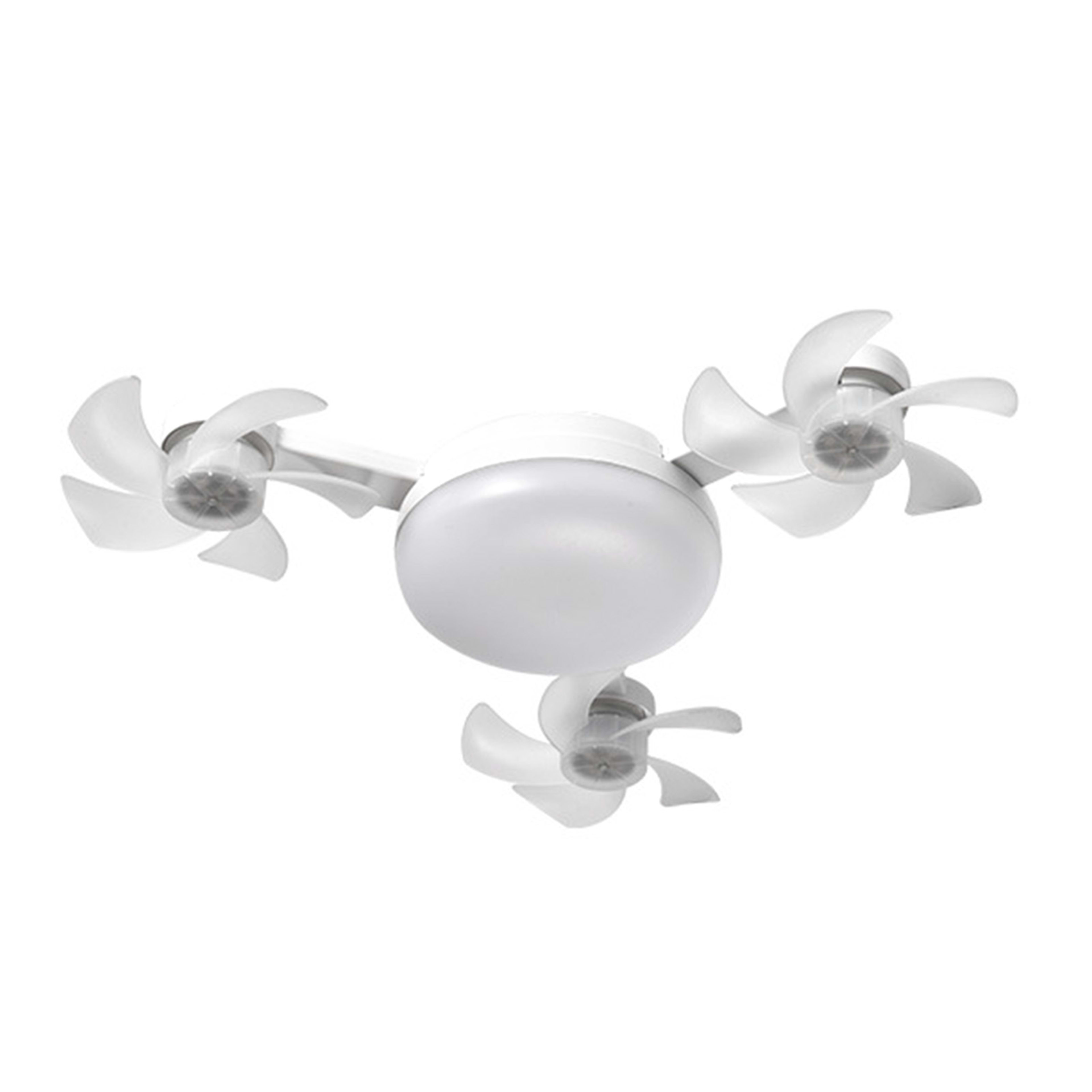 Ceiling Fan With Light And Remote E26 E27 3 Speeds 3 Colors 2 Timers Quiet Foldable Modern LED Fan Light For Living Room