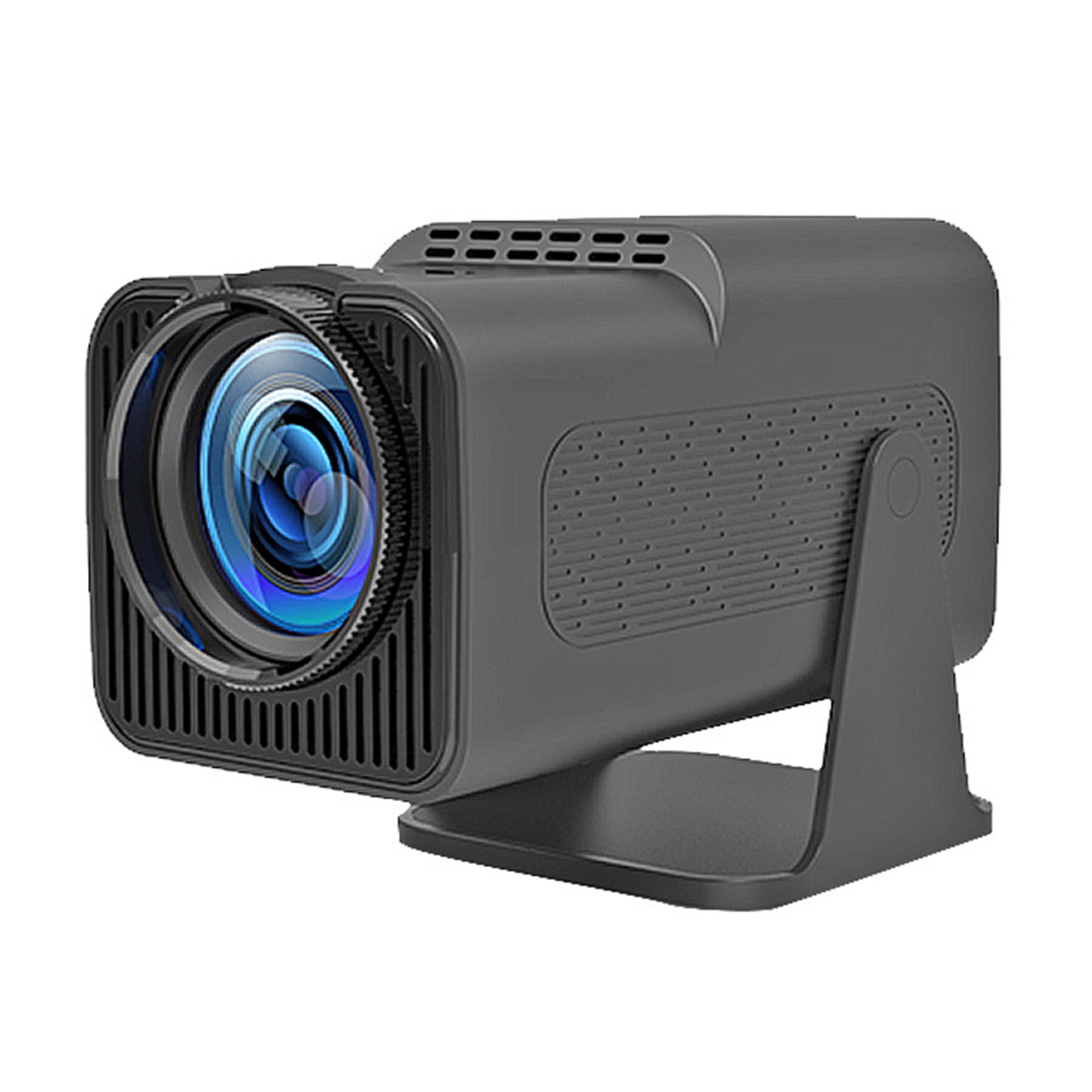 Projector HD For Home Theater Office 360 Degree Rotatable PTZ Portable Mini HY320 AU Plug 110‑220V Black