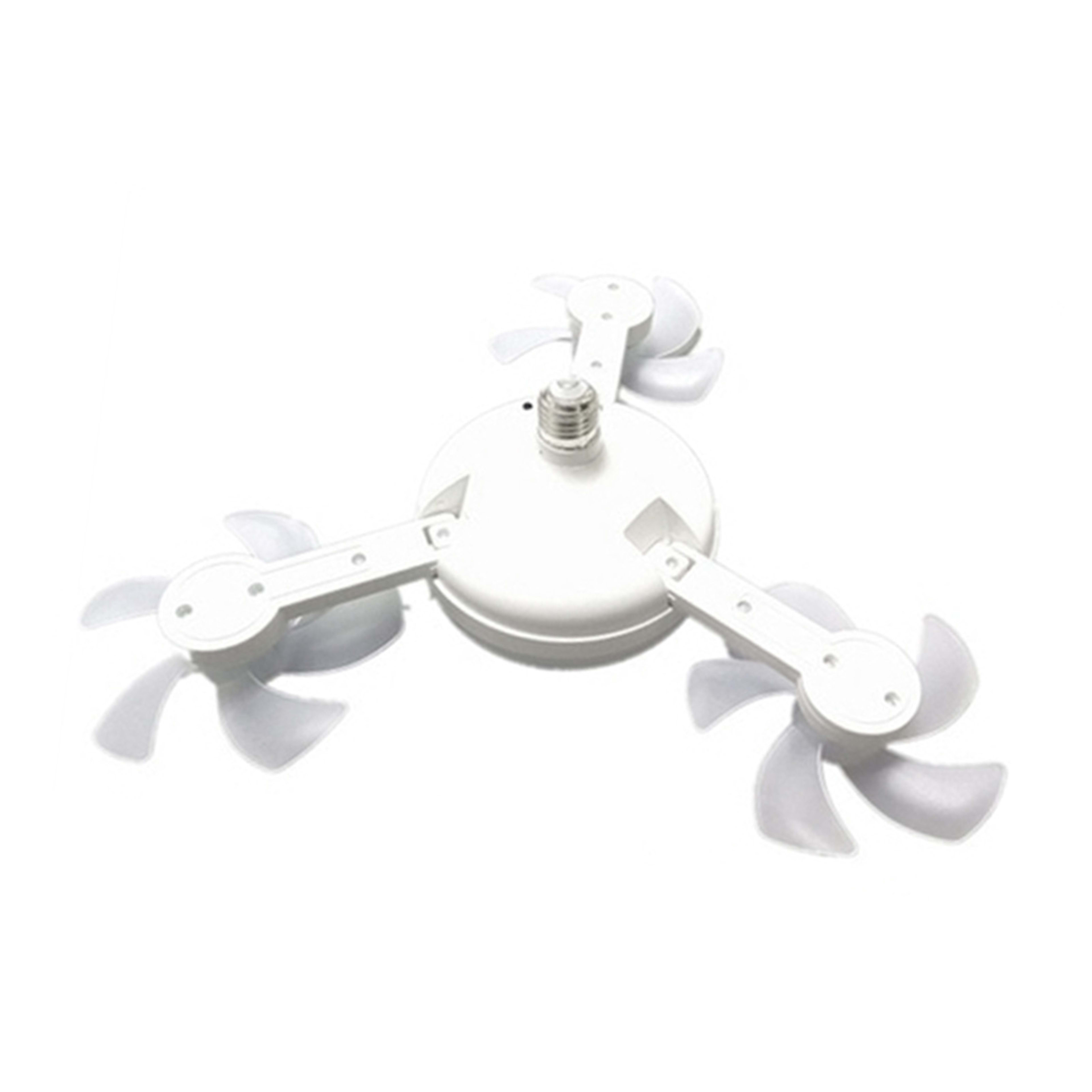 Ceiling Fan With Light And Remote E26 E27 3 Speeds 3 Colors 2 Timers Quiet Foldable Modern LED Fan Light For Living Room 5