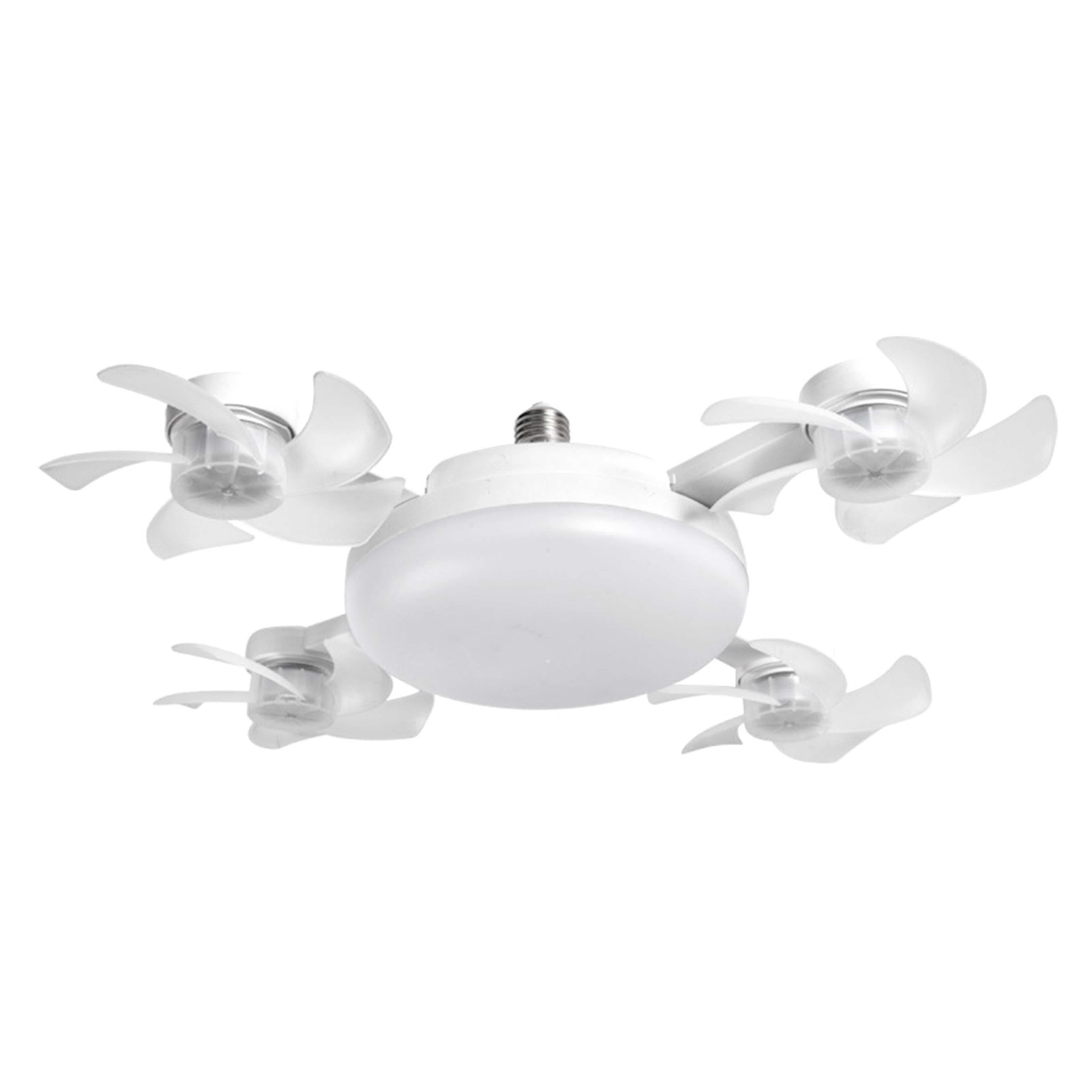 Ceiling Fan With Light And Remote E26 E27 3 Speeds 3 Colors 2 Timers Quiet Foldable Modern LED Fan Light For Living Room