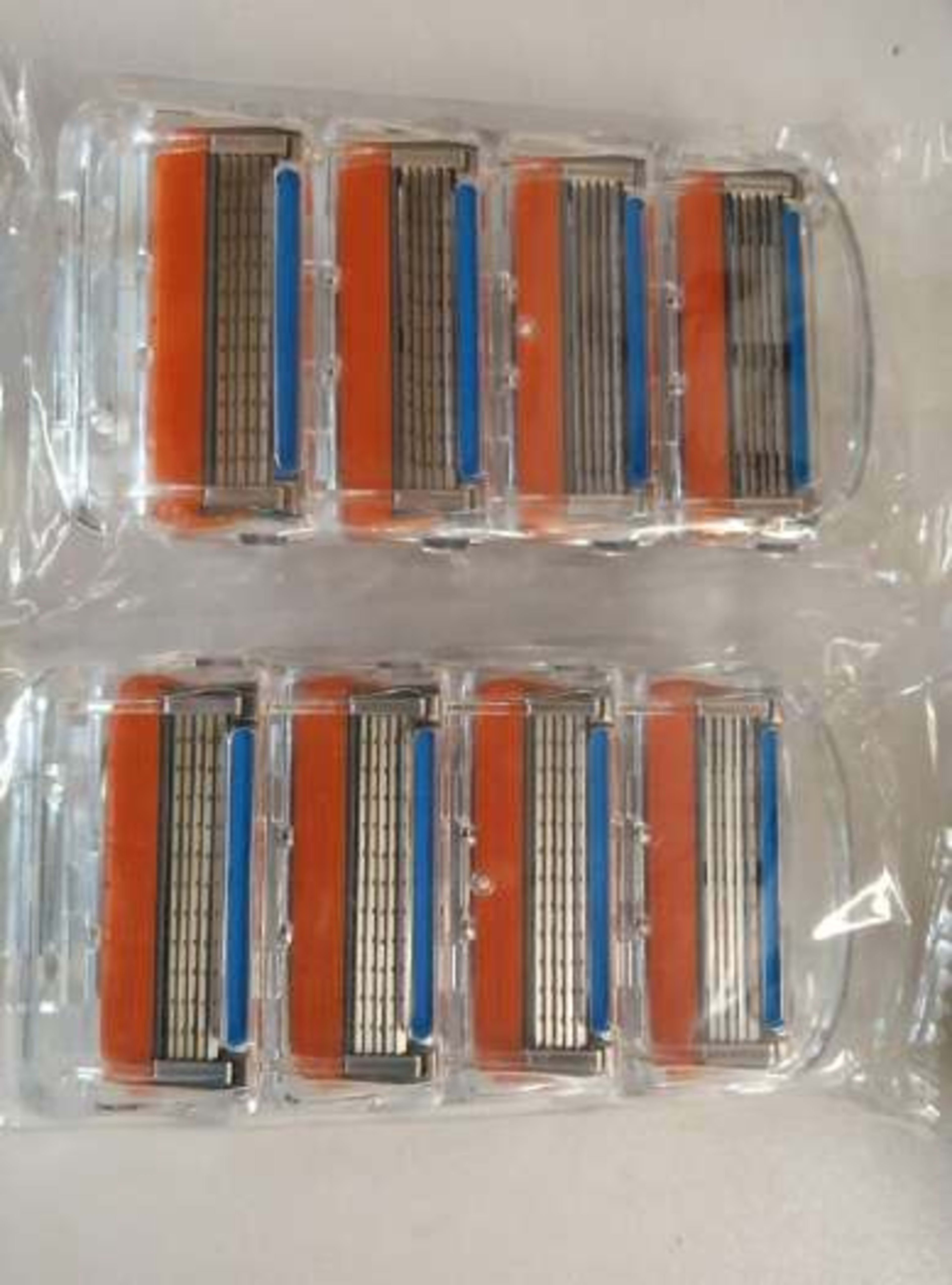 8PCS Disassembled Stainless Steel Shaver Blade Holder For Men's Razor Blades,Gillette Fusion Blade Refills Compatible 4
