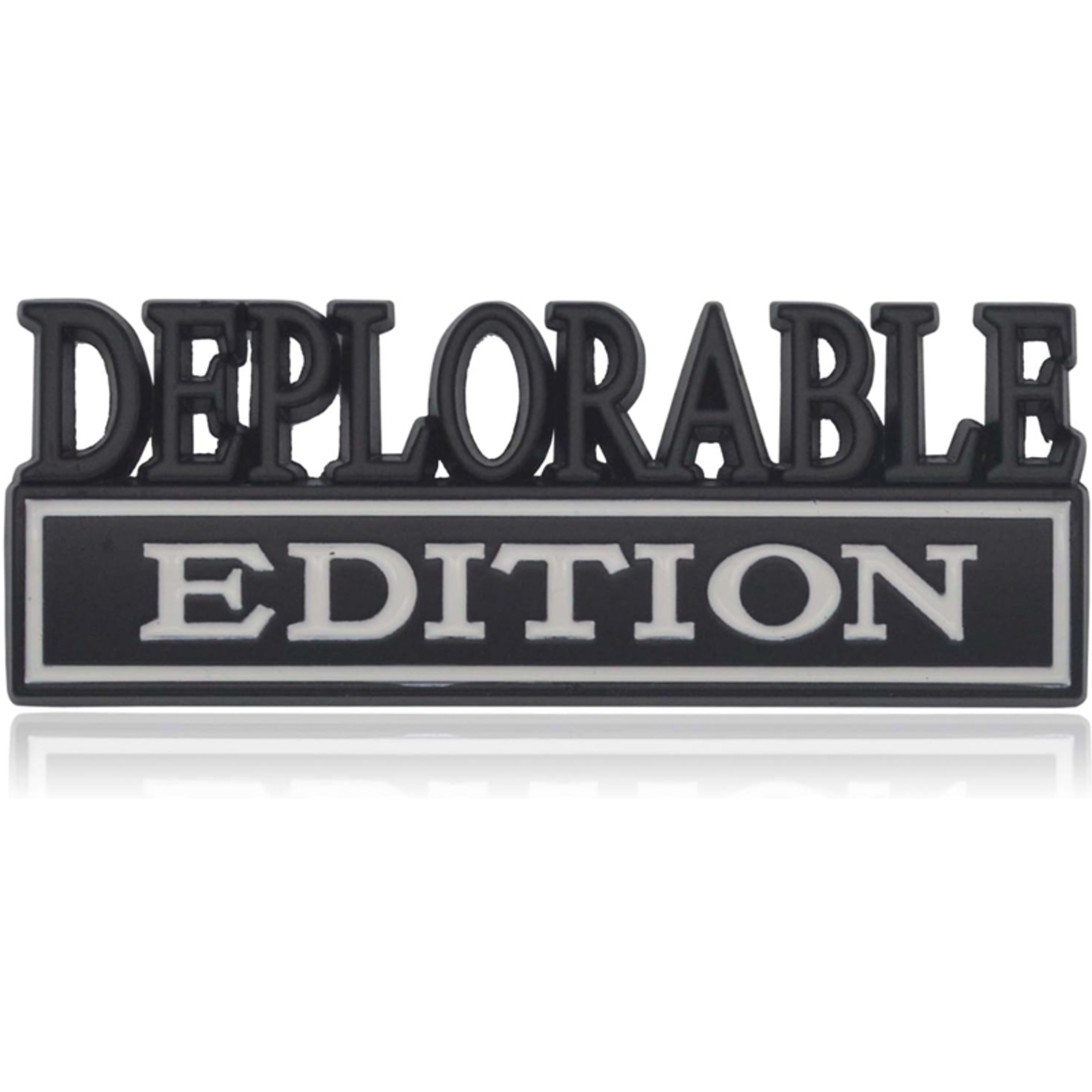 2pcs Deplorable Edition Emblems, Emblem 3D Badge Decal Car Truck SUV,Refrigerator Sticker,Window Display Stickers,Bicycl 4