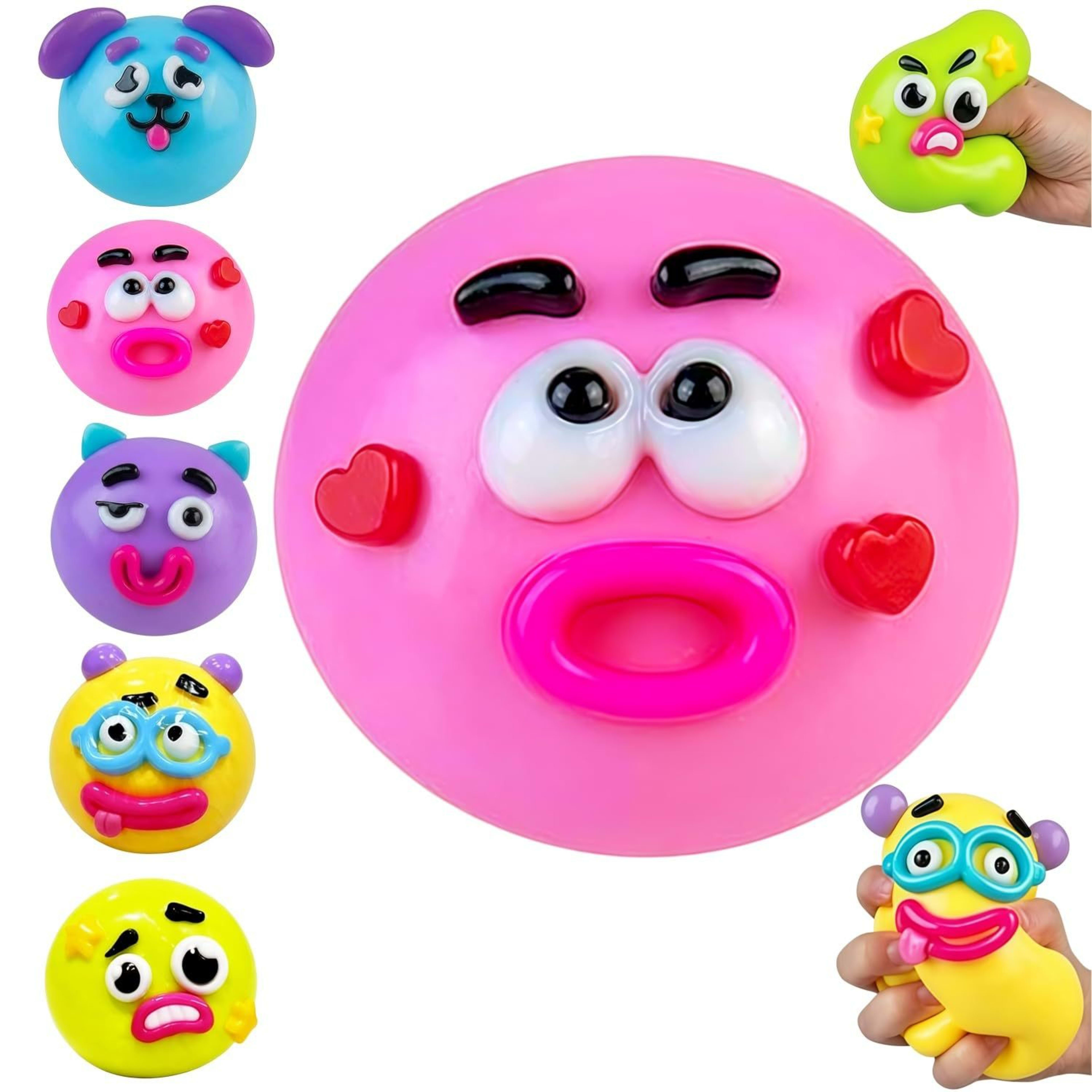 Funny Dog Changing Face Rainbow Pinch Music Slow Rebound Decompression Toy Press Net Celebrity Decompression Artifact 3