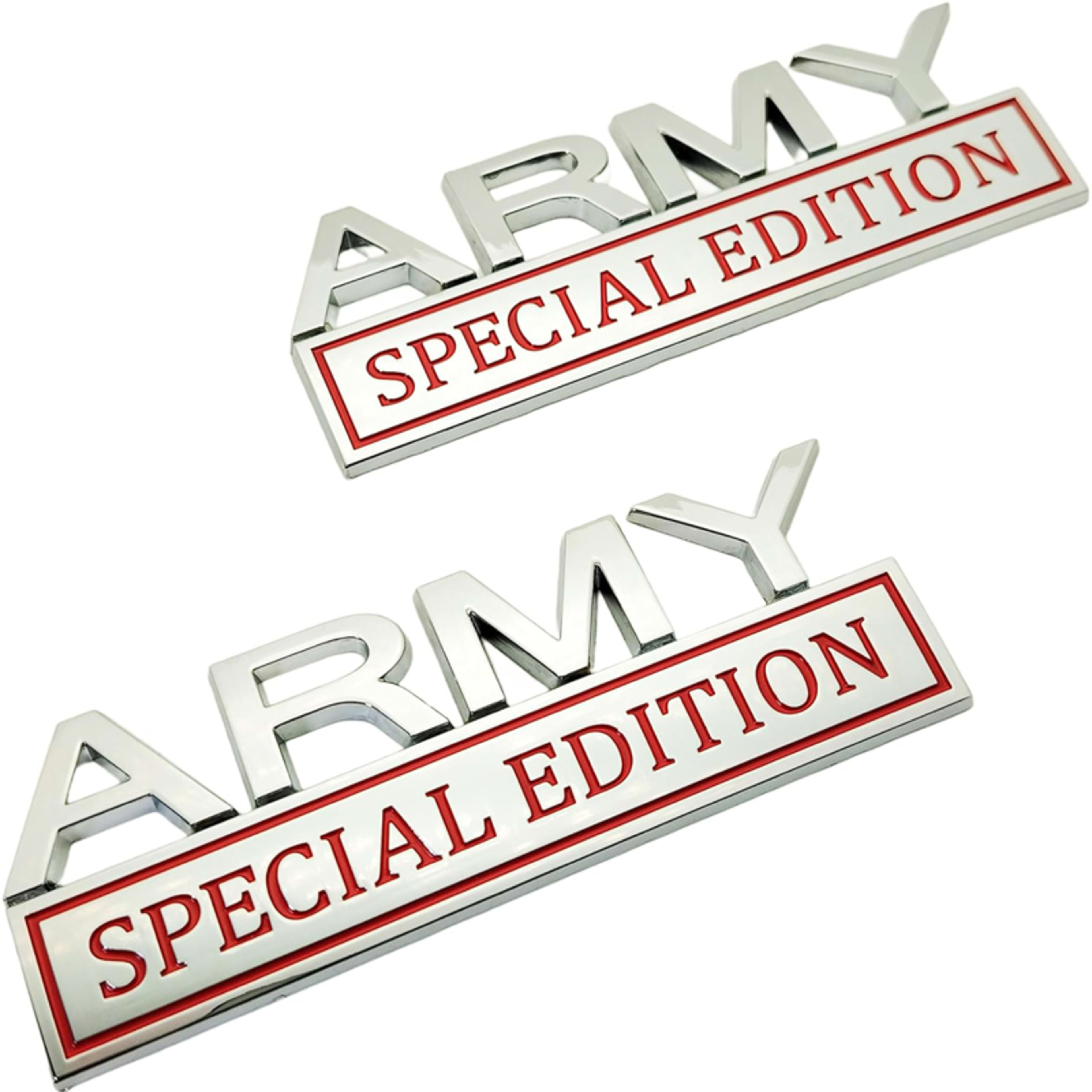 2pack Army Special Edition Emblems, Army Car Emblem 3D Badge Decal Car Truck SUV,Refrigerator Sticker,Window Display Sti 17