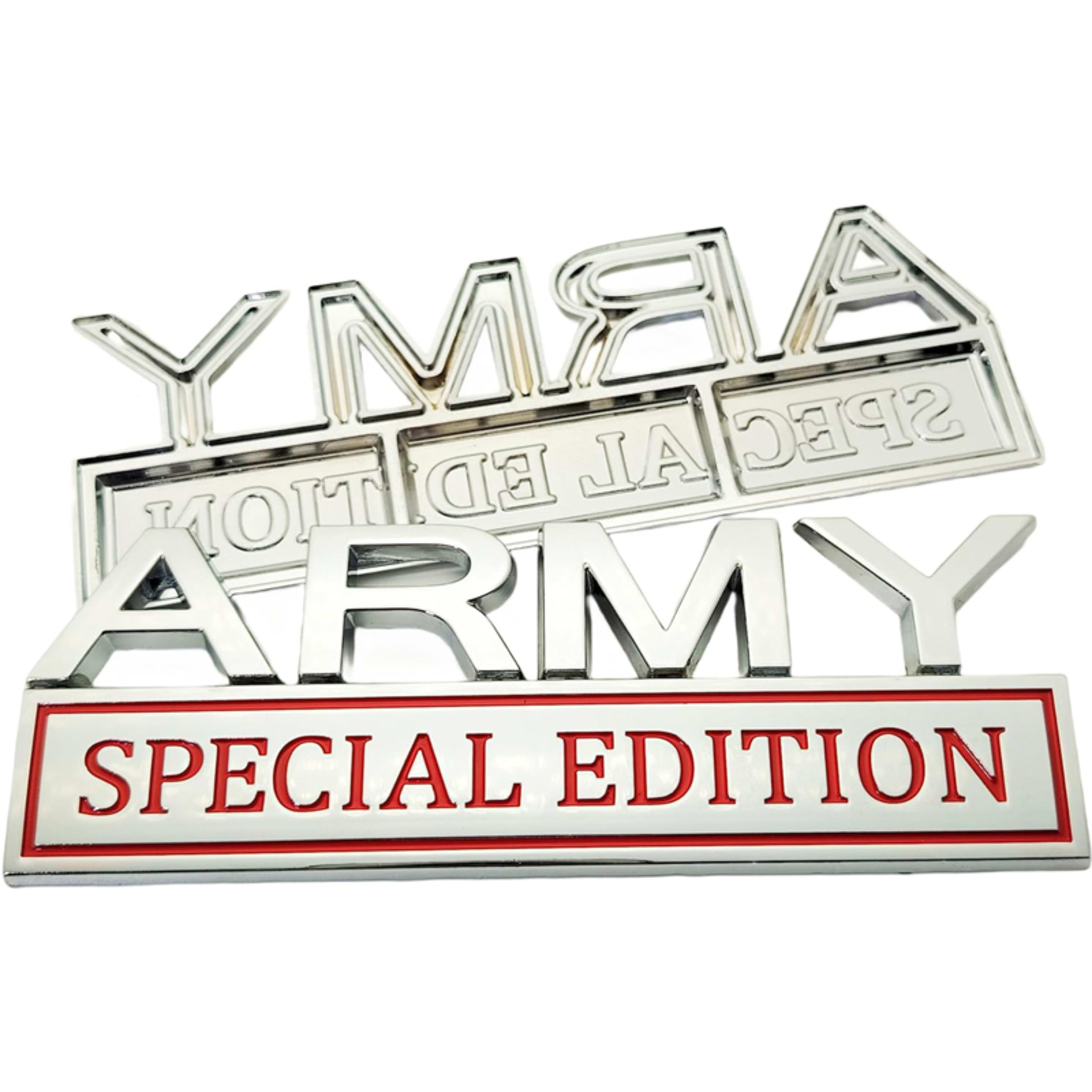 2pack Army Special Edition Emblems, Army Car Emblem 3D Badge Decal Car Truck SUV,Refrigerator Sticker,Window Display Sti 2