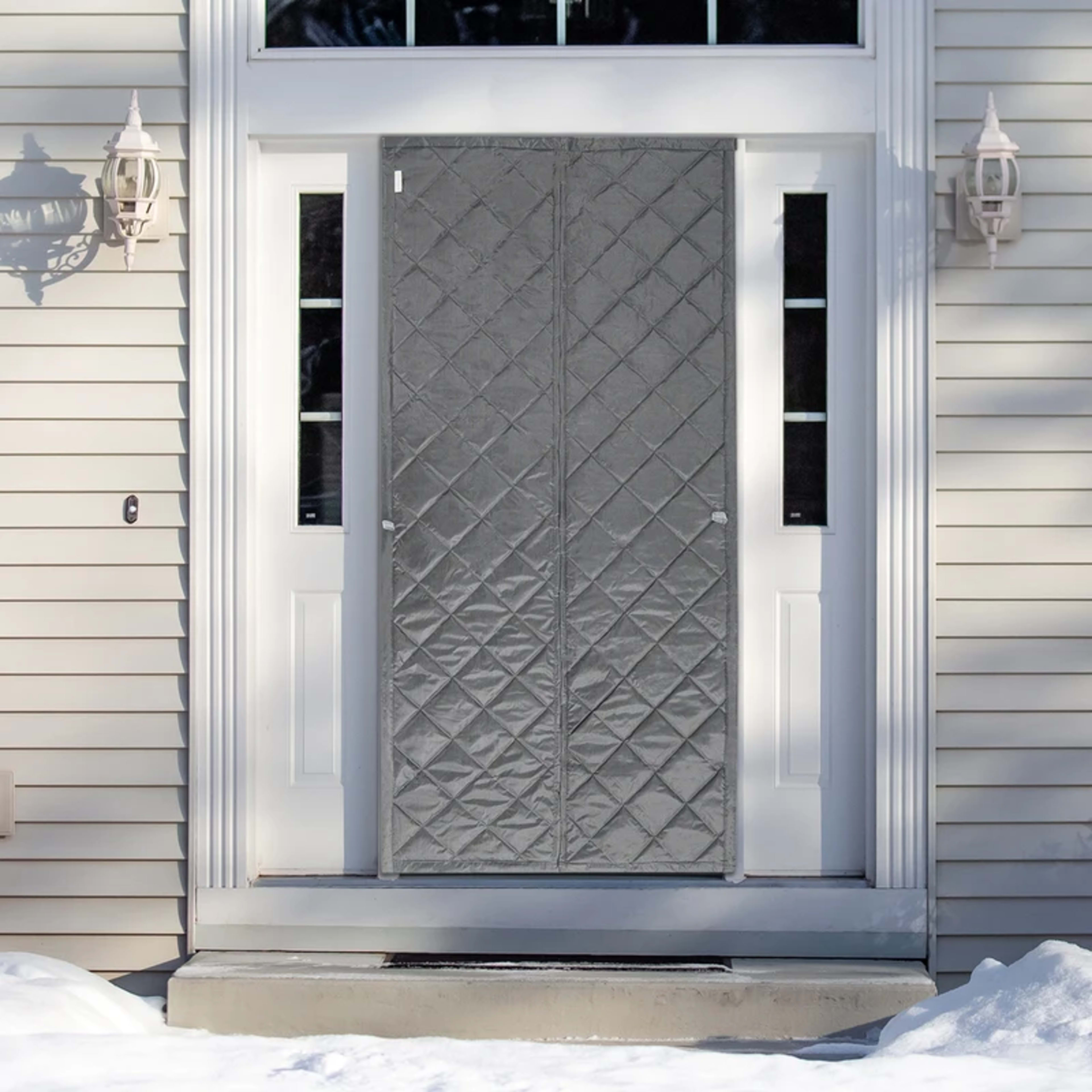 2.1x1m Windproof Door Curtain Magnetic Thermal Insulated Door Curtain Privacy Door Curtain For Doors, Living Rooms, Bedr 3