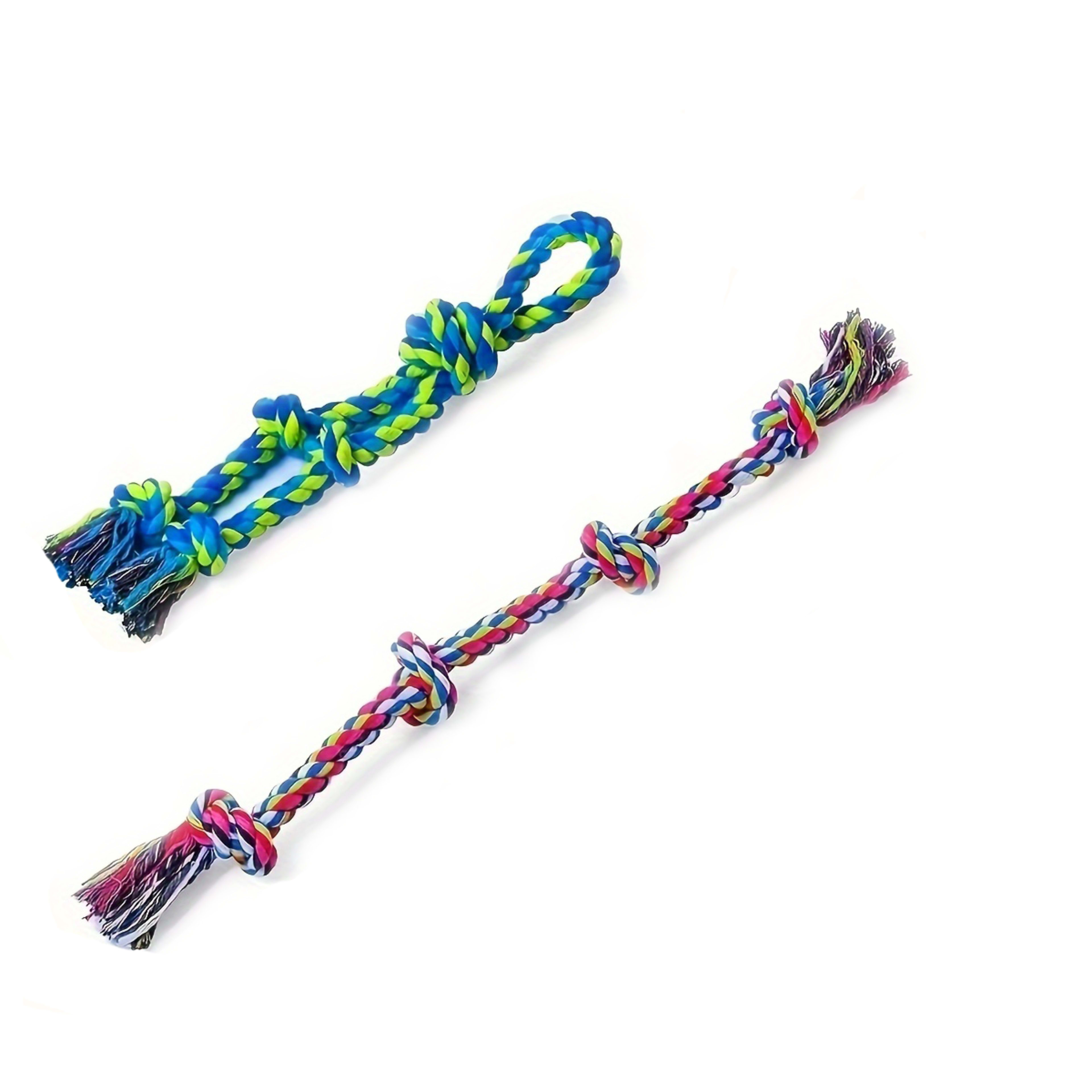 Tough Dog Rope Toys For Aggressive Chewers, Tough Tug Of War Dog Toys For Large, Medium & Small Dogs 5