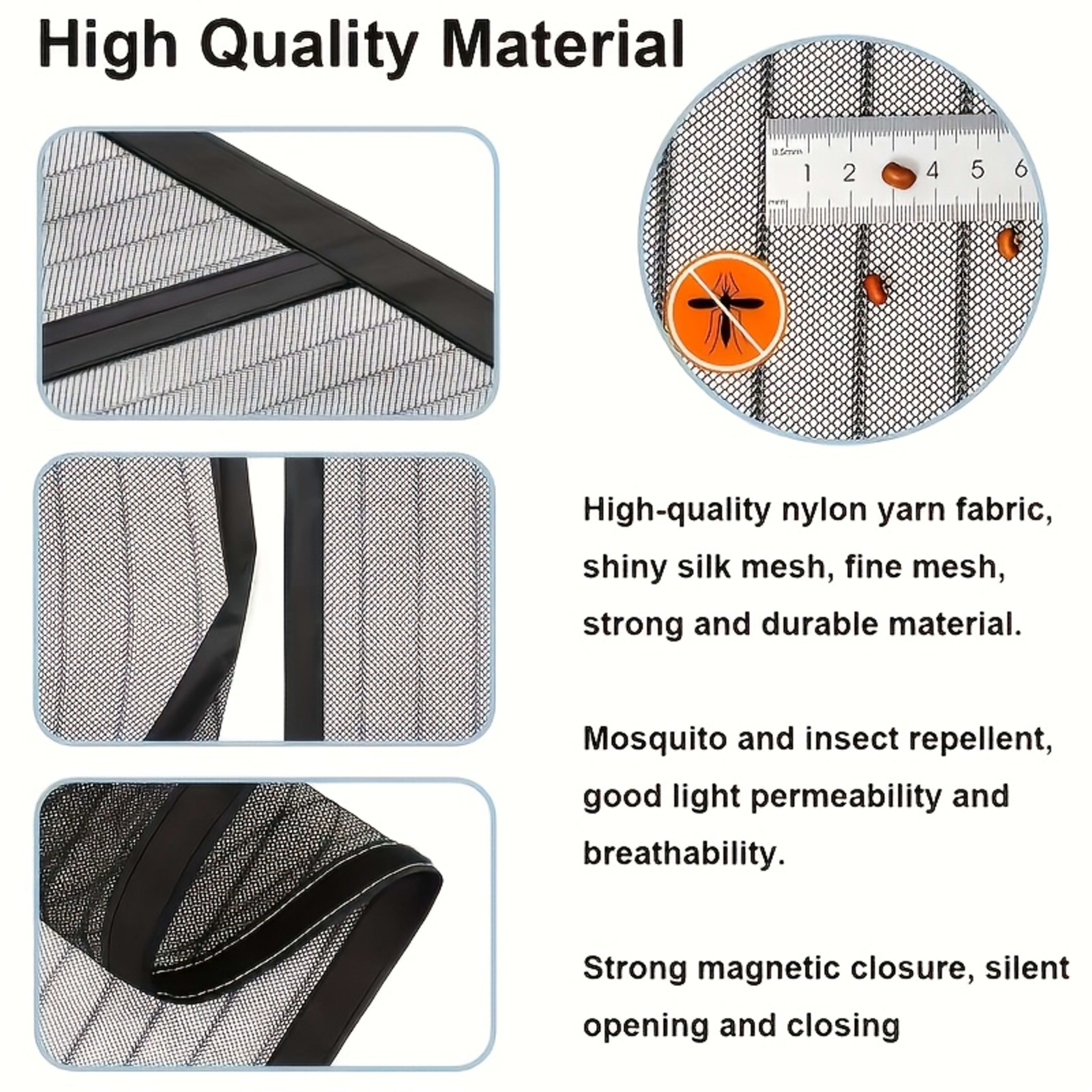 1 Easy-to-install Magnetic Screen Door - Pet-friendly, No-drill Mesh Curtain With Auto-close Feature, Durable And Weathe 11