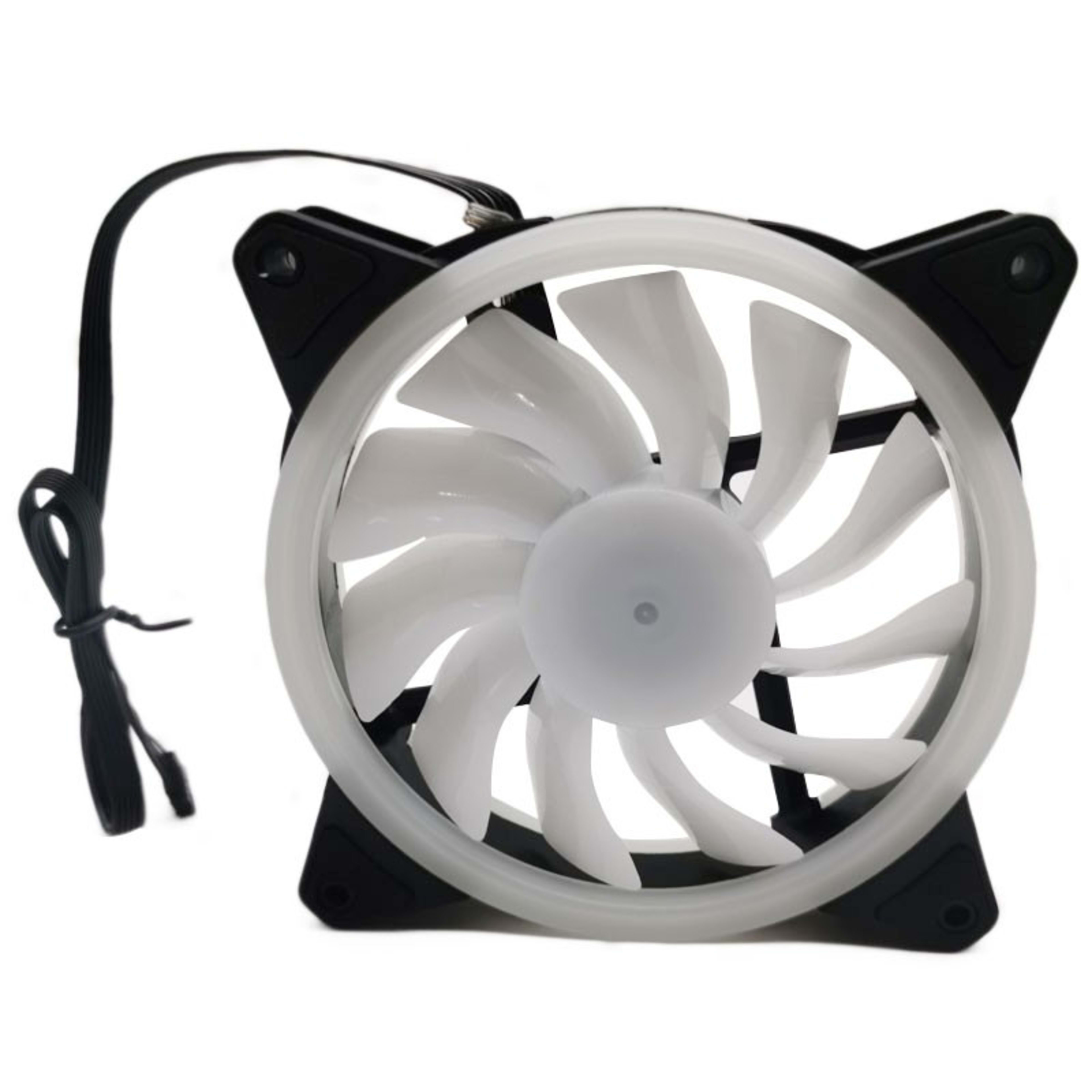 5pcs Desktop RGB Fans PC 120mm LED Cooling Fans With Remote And Controller New 6