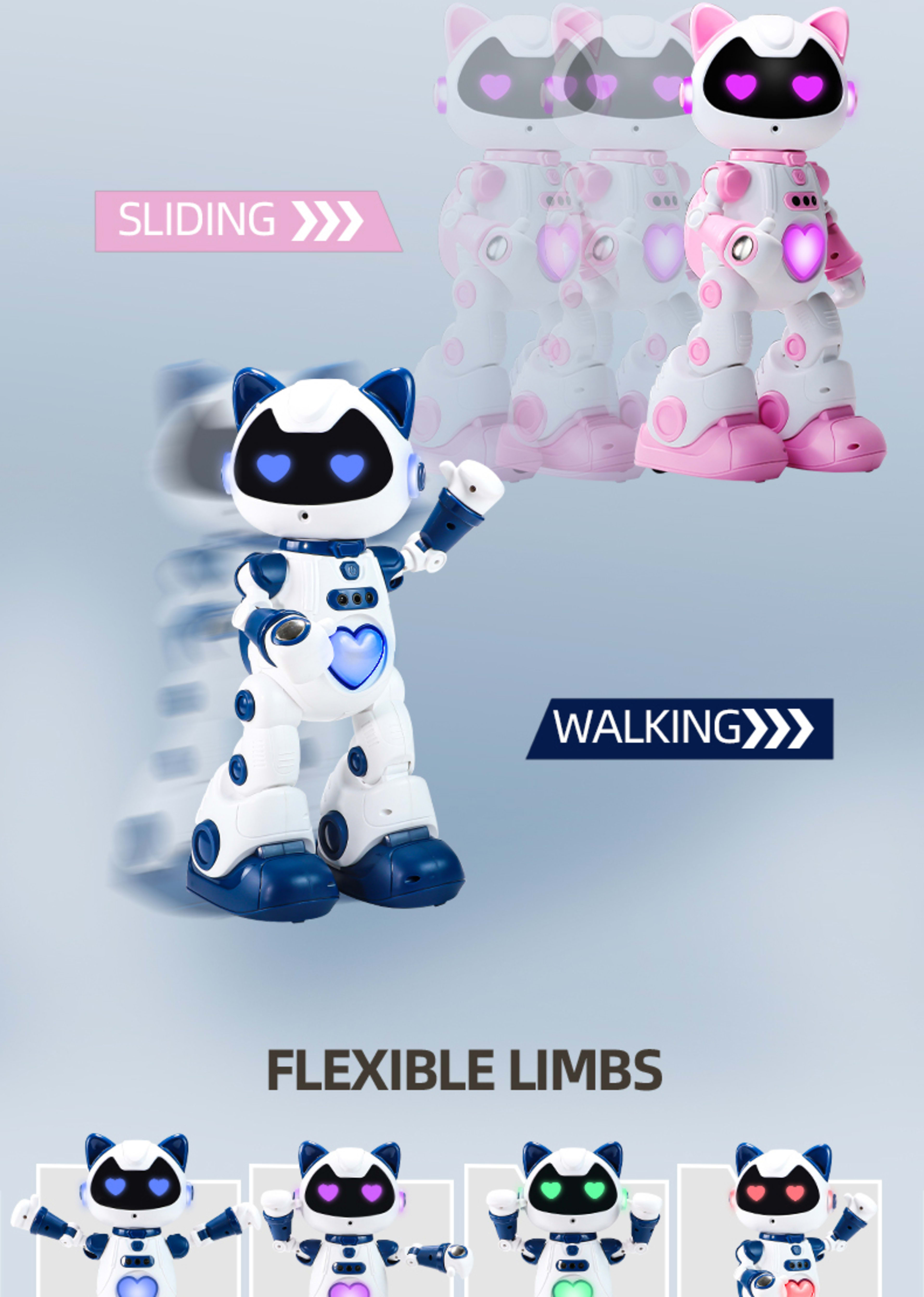 Intelligent Programming Gesture Induction Robot Spray Cool Breathing Lamp Children's Toys 30