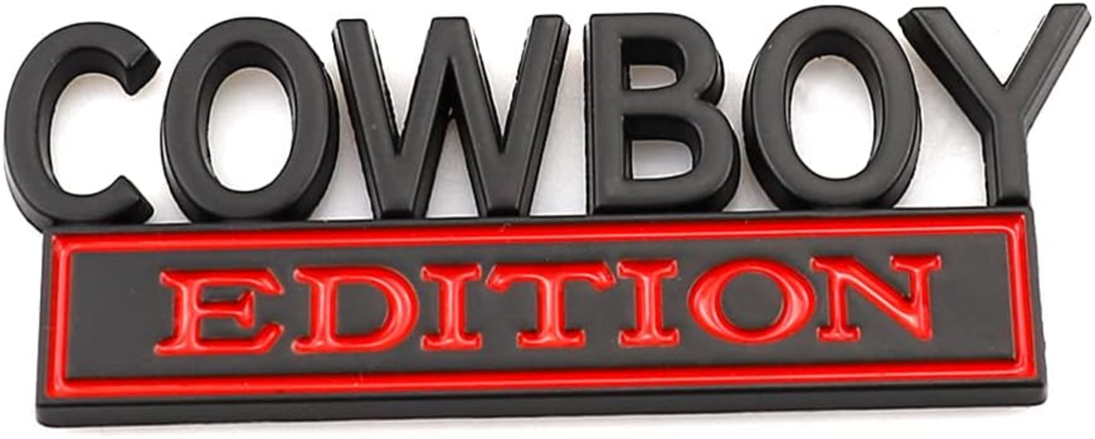 2pack Cowboy Edition Emblems, Seabee Emblem 3D Badge Decal Car Truck SUV,Refrigerator Sticker,Window Display Stickers,Bi 6