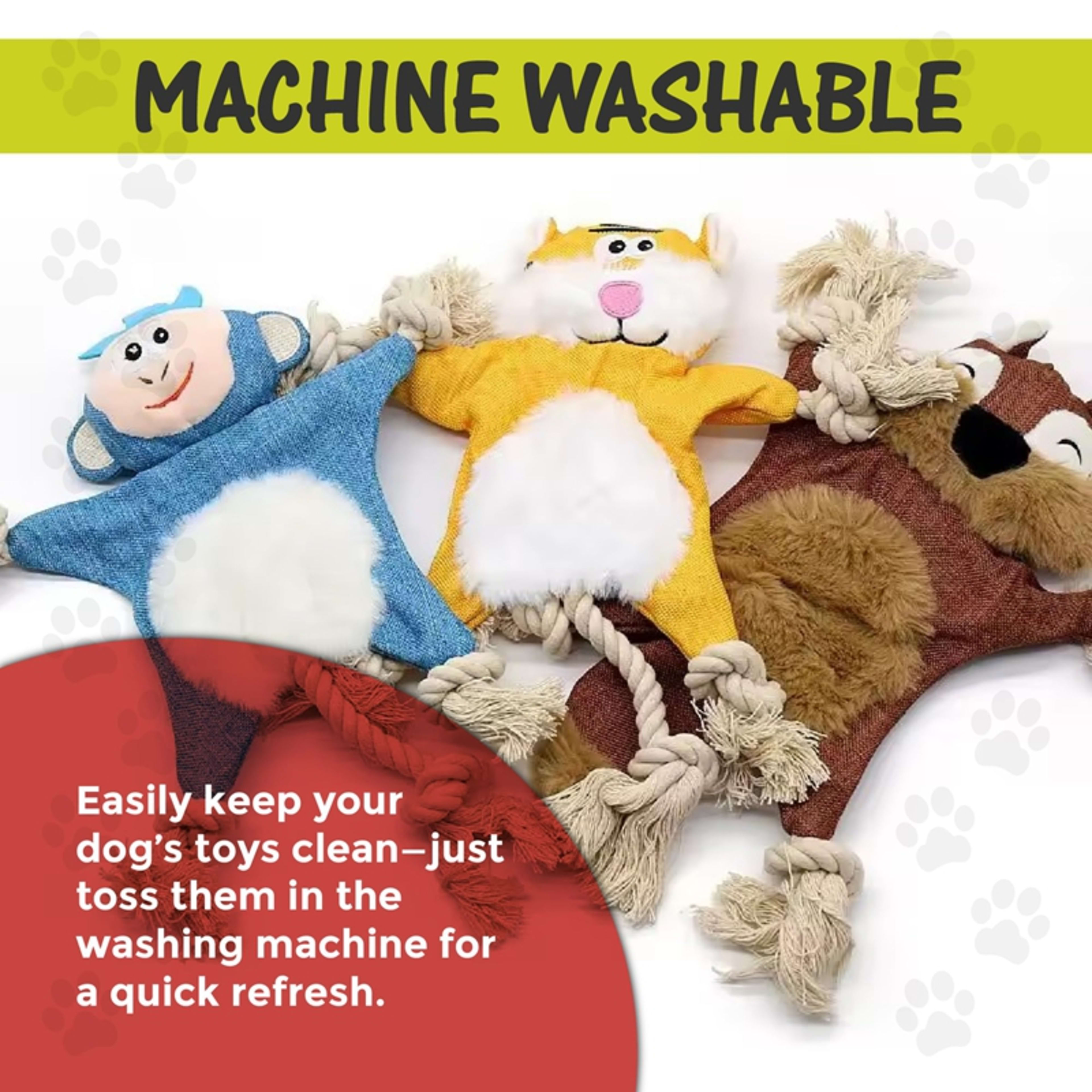 Dog Toys, Stuffed, Chewing, Plush, Squeaky Animal Pet Toys, Puppy, Fox, Squirrel, Dog, Cat, Chewing, Squeaky Toys, Pet S 7