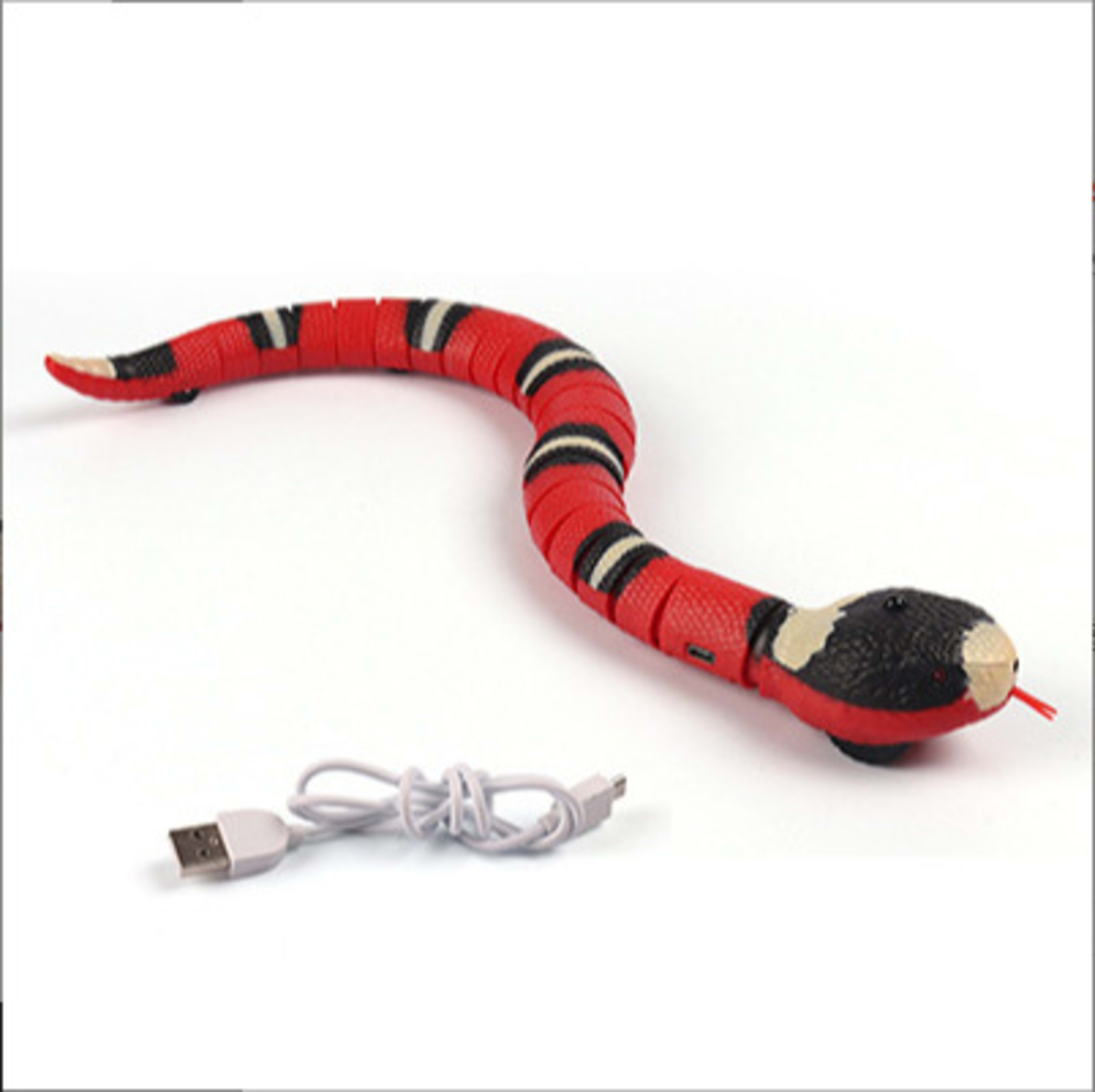Remote Control Electric Toys Intelligent Induction Obstacle Avoidance Silver Ring Snake 5