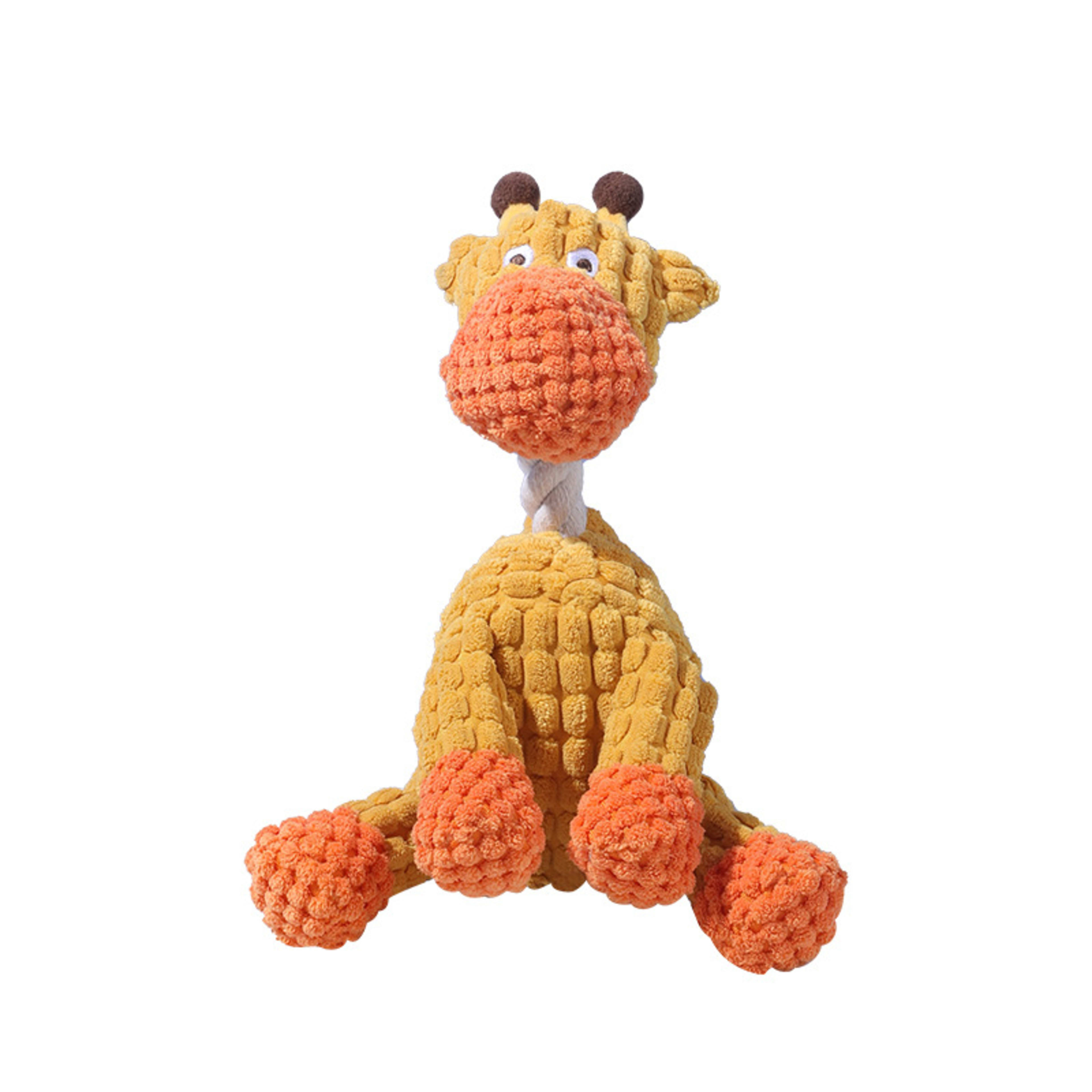 Funny Donkey Plush Dog Toy Squeaky Sound Interactive Chew Molar Pet Toy 7