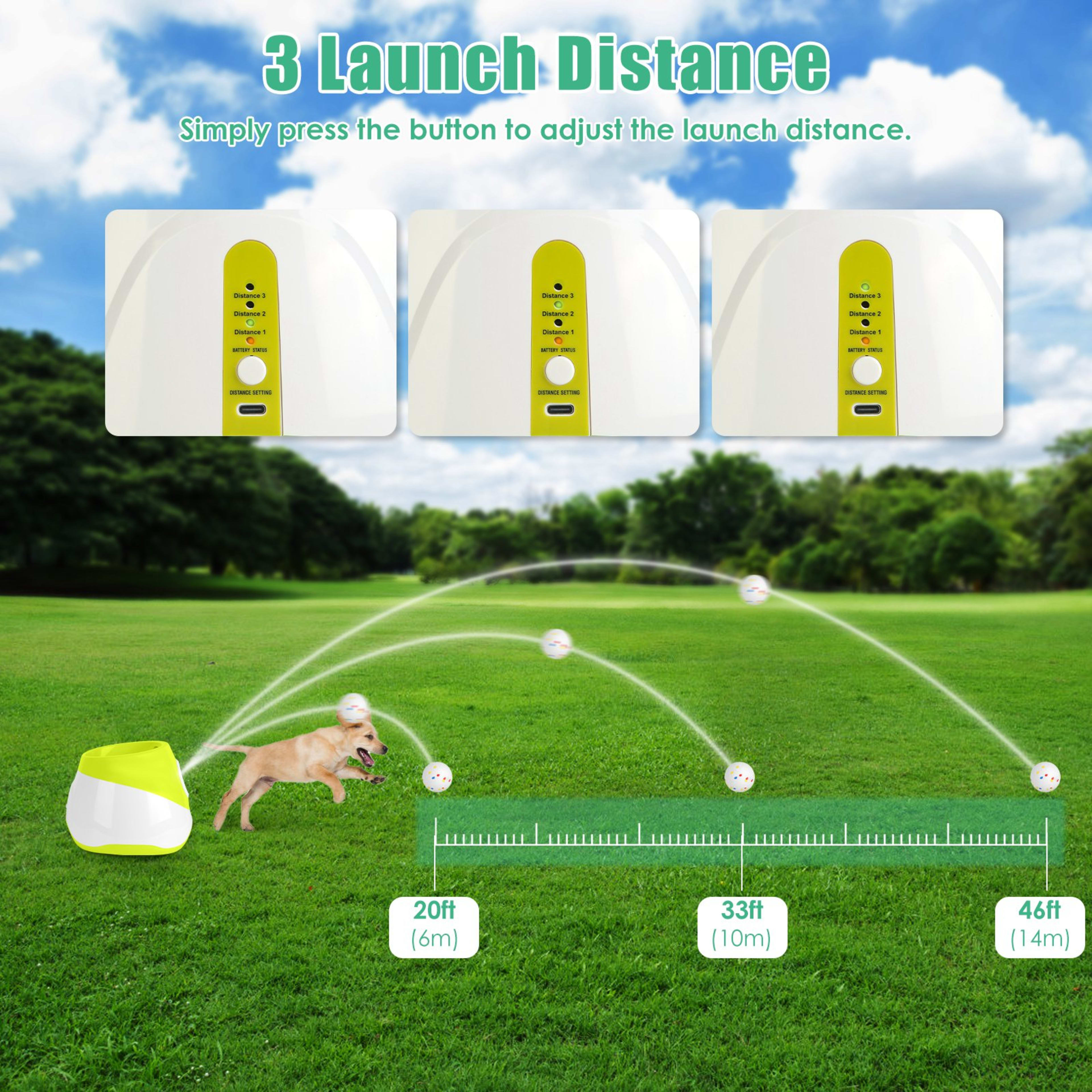 Automatic Dog Ball Launcher Rechargeable Interactive Pet Ball Thrower For Small Medium Dogs Interactive Dog Fetch Toy Wi 7
