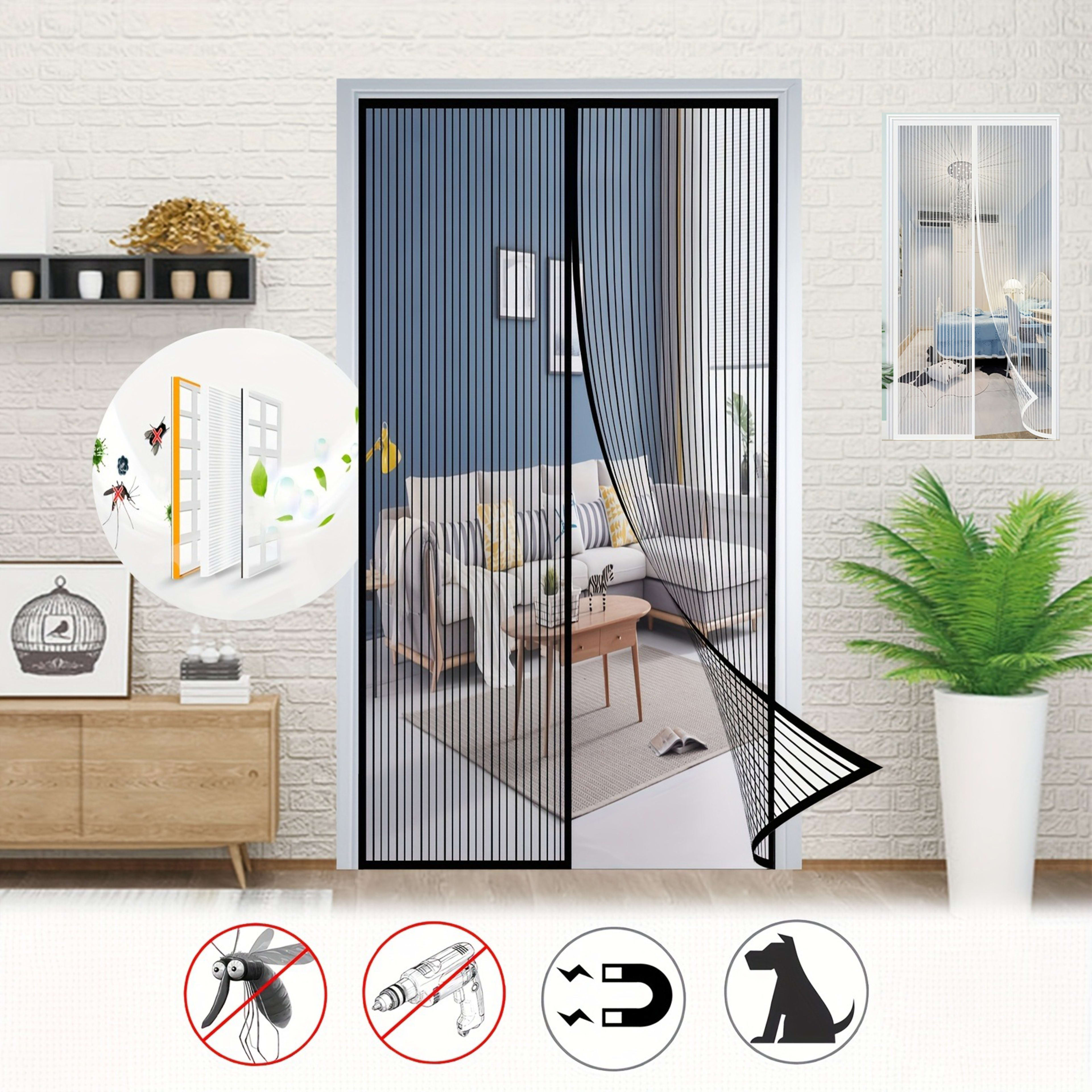 Magnetic Screen Door With Strong Magnetic Closure - No Drilling Required, Hands-free Sliding Door Curtain, Suitable For  6