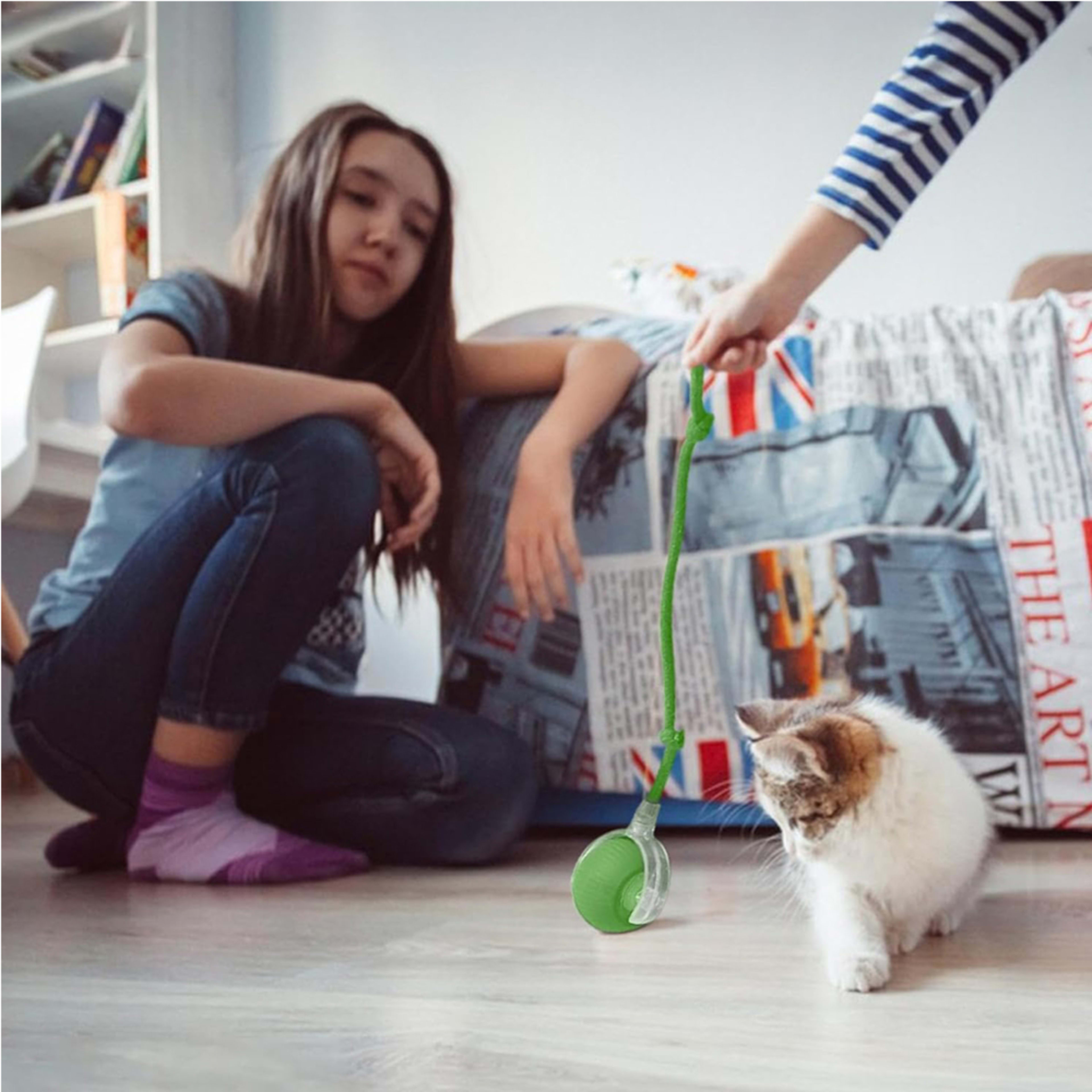Electric Dog Cat Ball Toy,Indoor Large And Small Cat Dog Interactive Intelligent Rolling Pet Ball 7