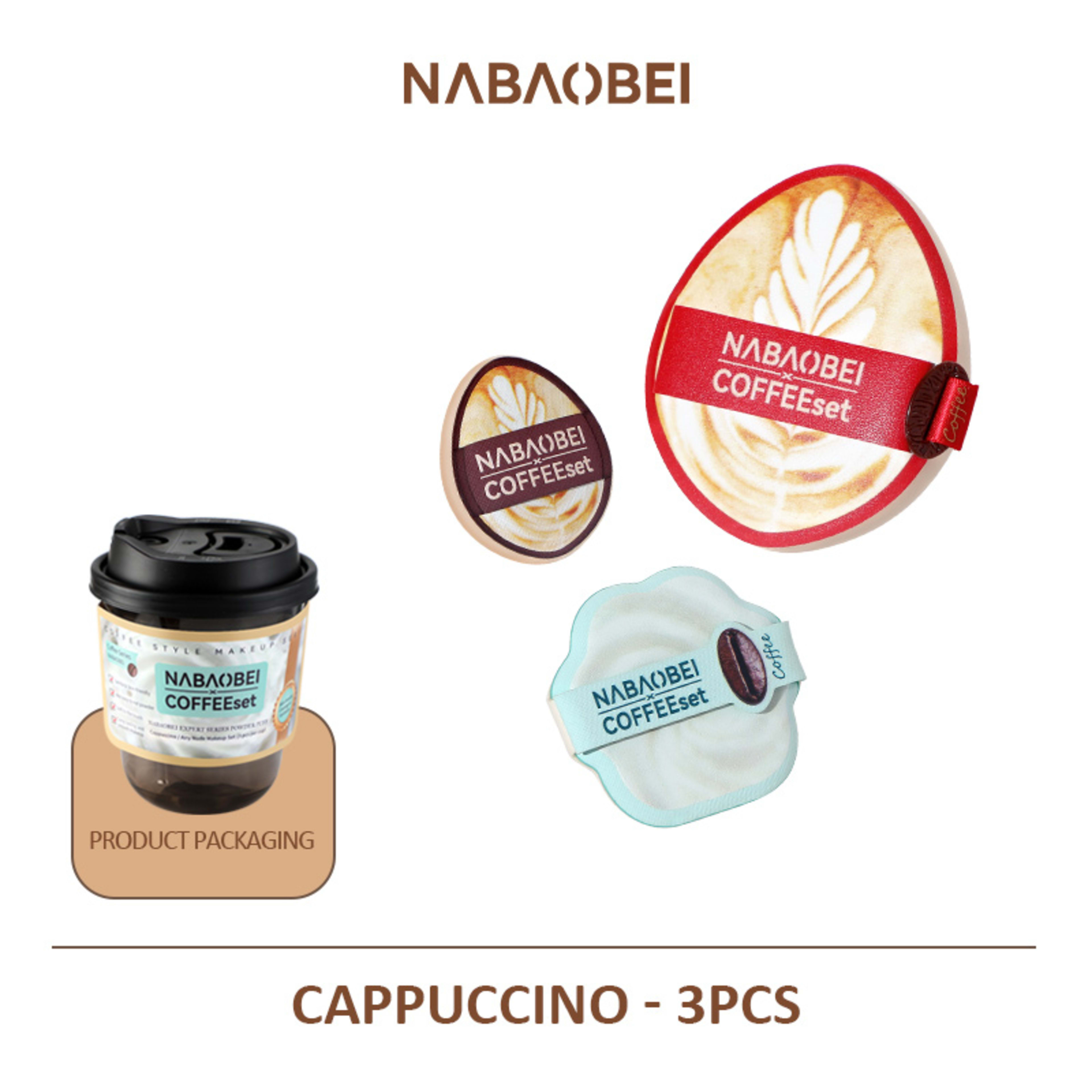 Caramel Macchiato Series Ultra-Soft Creamy Touch Sponge Combo  3Pcs Per Pack 8