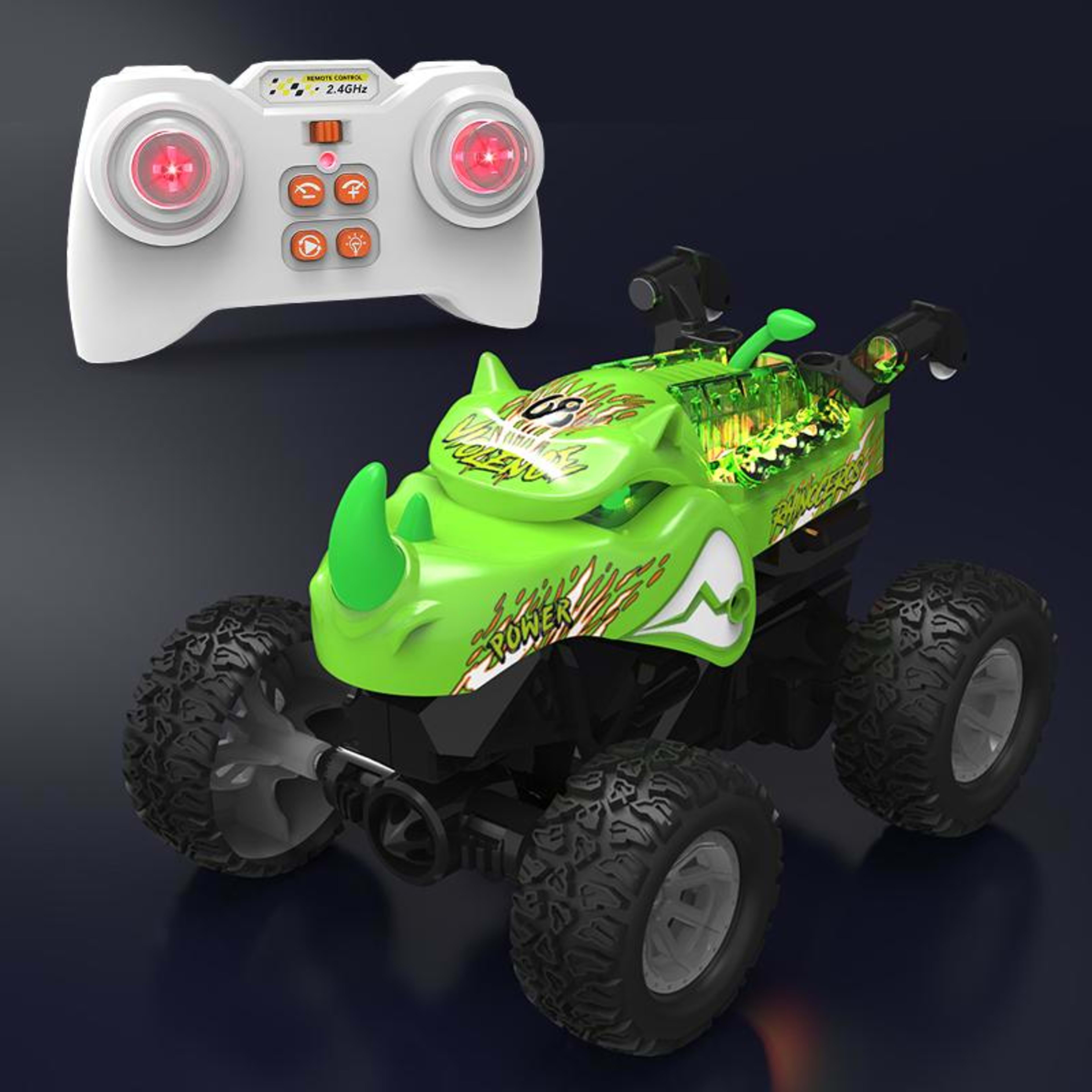 2.4G Rhino Stunt Remote Control Car For Children, 360-degree Vertical Rotation All-Terrain Off-Road 26