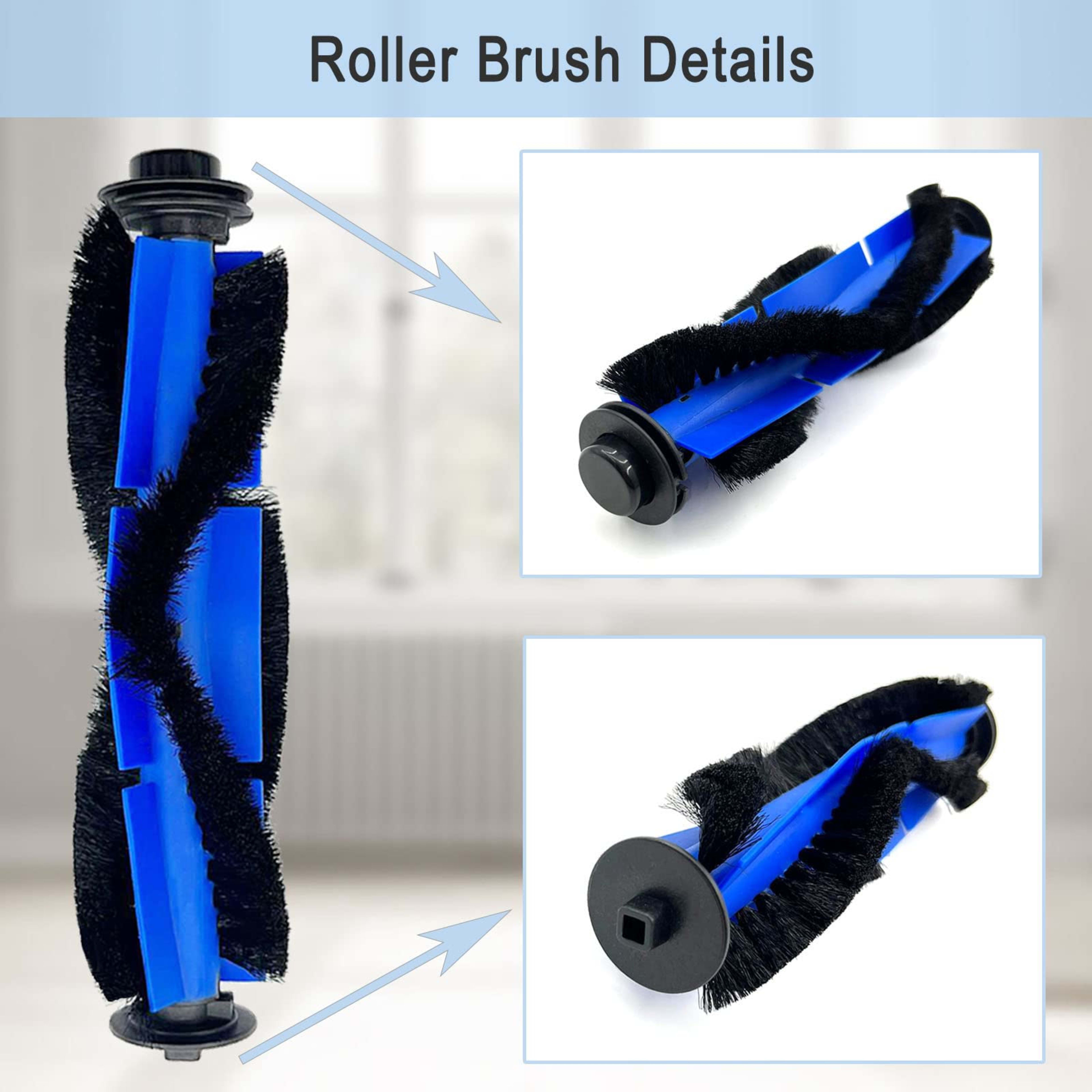 RoboVac 11S Replacement Part Compatible For Eufy RoboVac 11S, 15C, 30, 30C, 12, 35C, 25C, 15T Robotic Vacuums, 3 Rolling 2