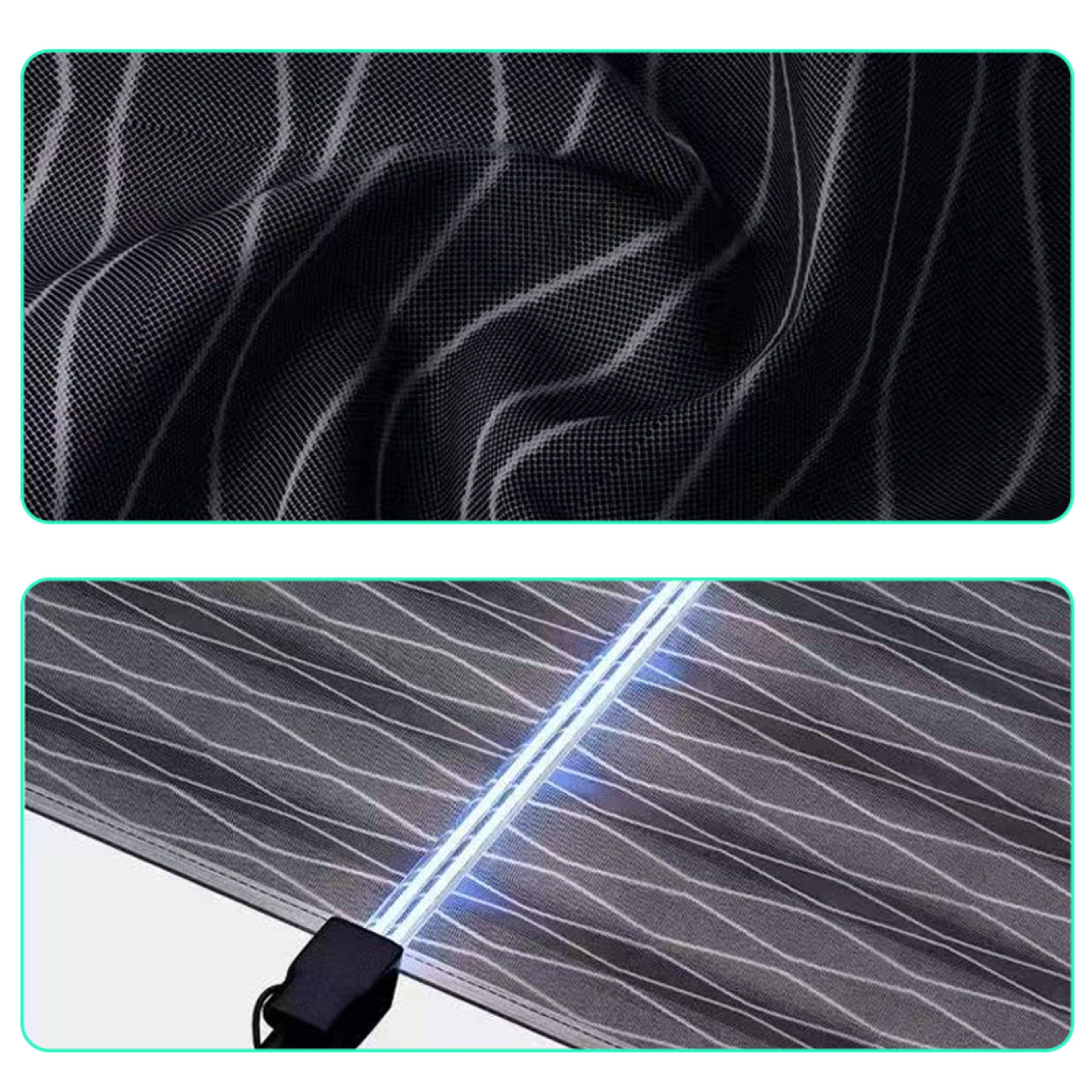 A Magnetic Mosquito-proof Door Curtain With Fine Vertical Wavy Mesh Material That Effectively Keeps Mosquitoes Away Whil 6
