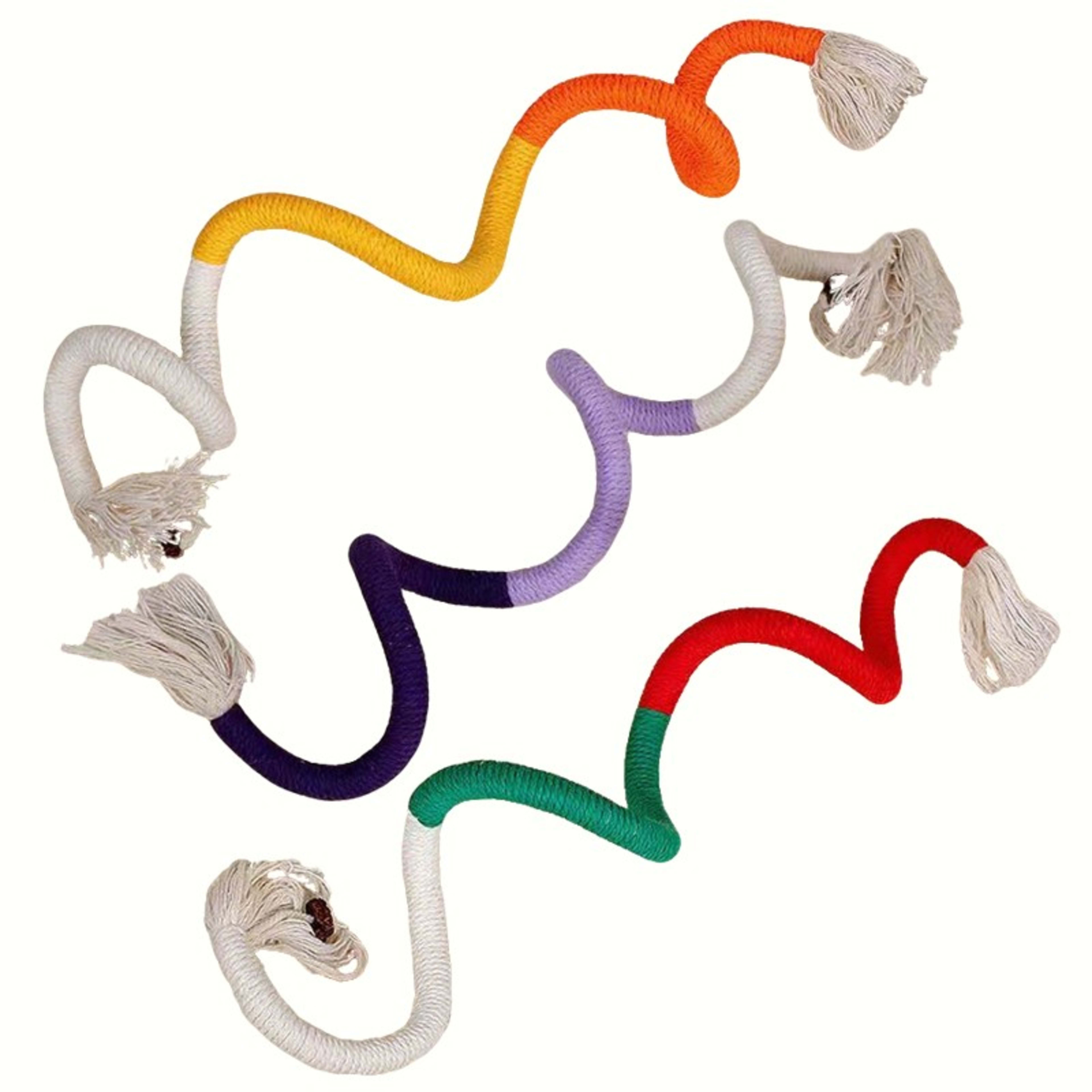 3pcs Catnip Rope Cat Chew Toy Teeth Cleaning Interactive Kitten Teething Play 70cm 2