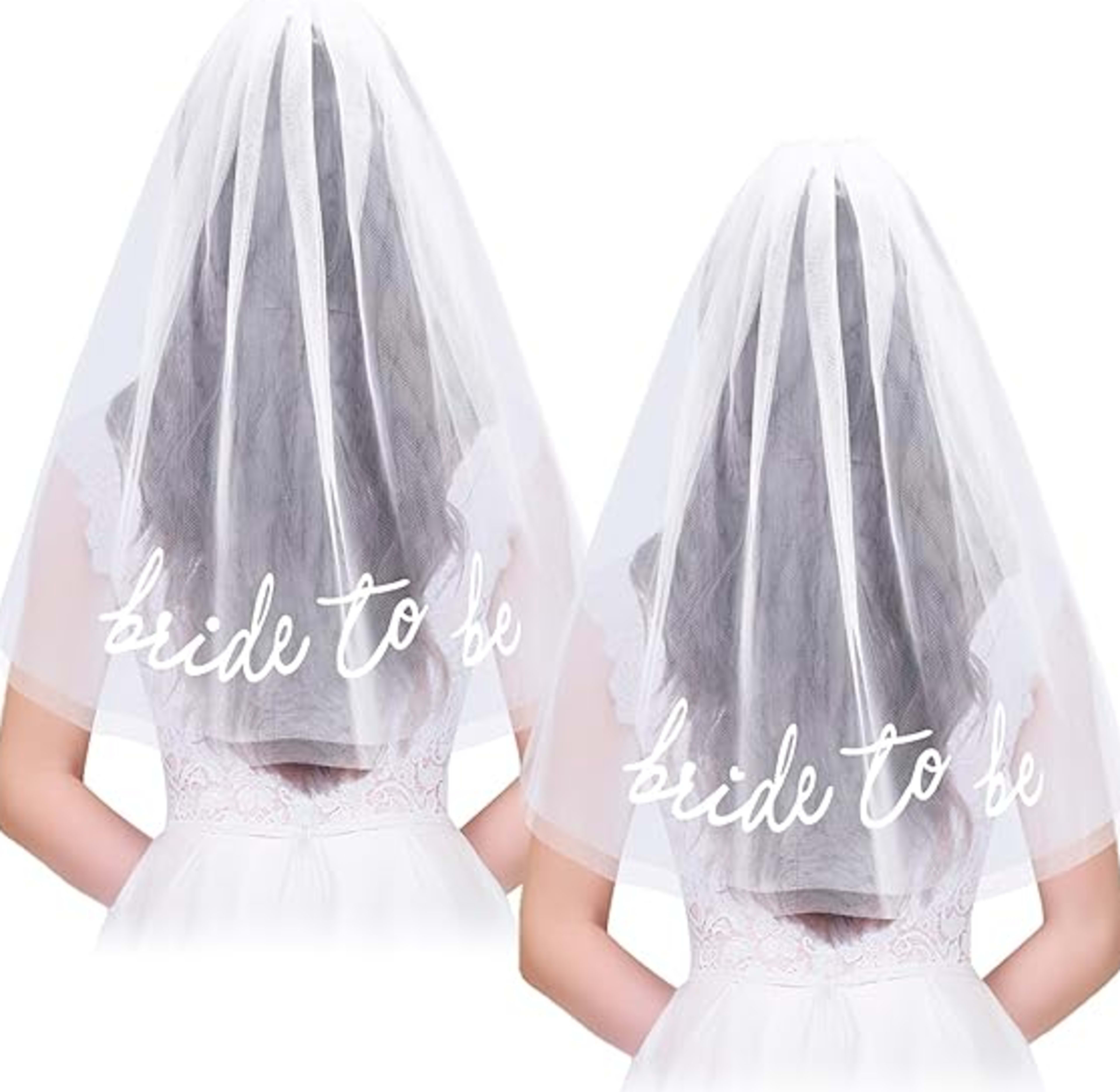 Bride To Be Embroidered Veil Bachelorette Party BachParty Accessory Bride To Be Headband White Bridal Veil Headpiece For 5