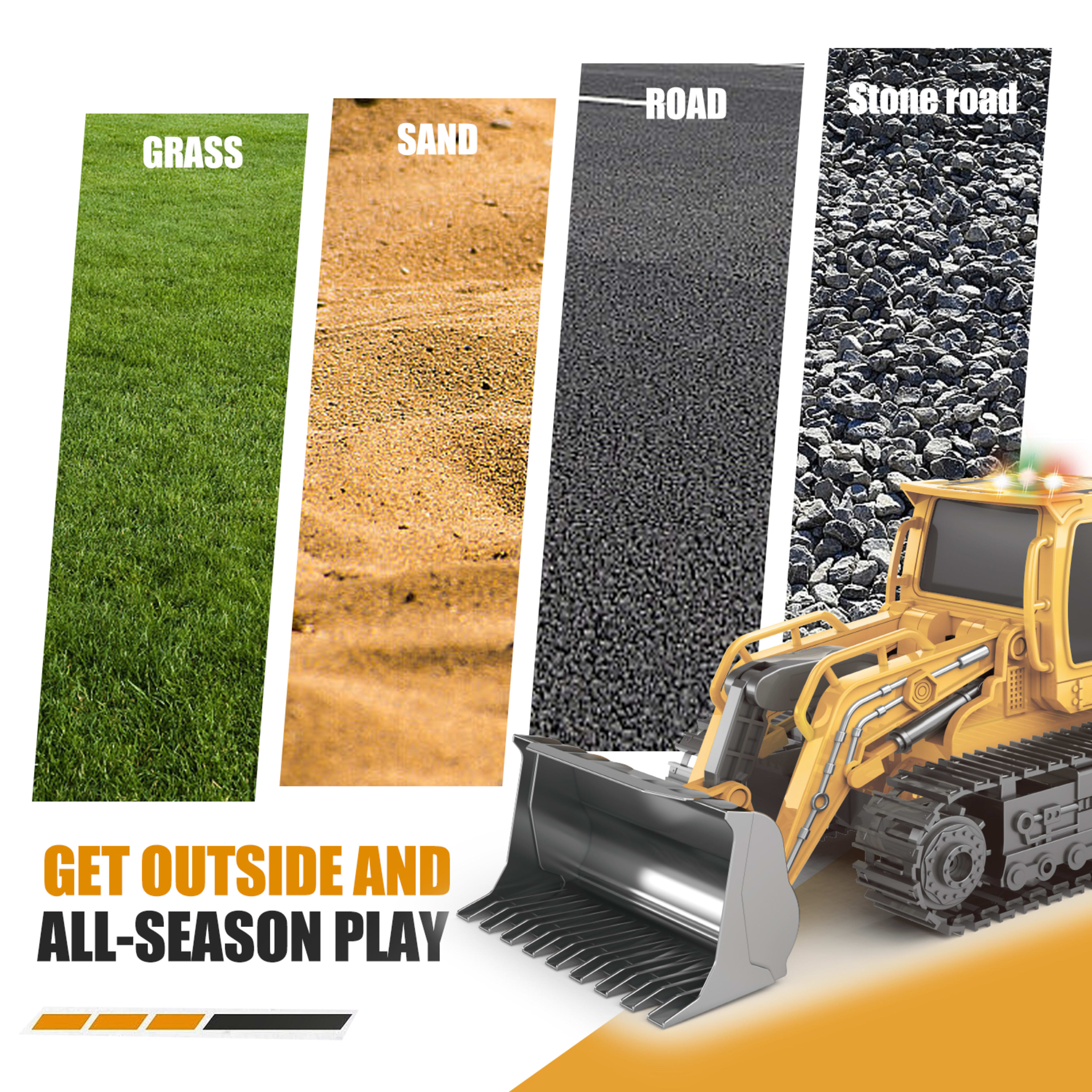 2025 Remote-controlled Engineering Vehicle Toy Bulldozer Excavator Kids Gifts 10