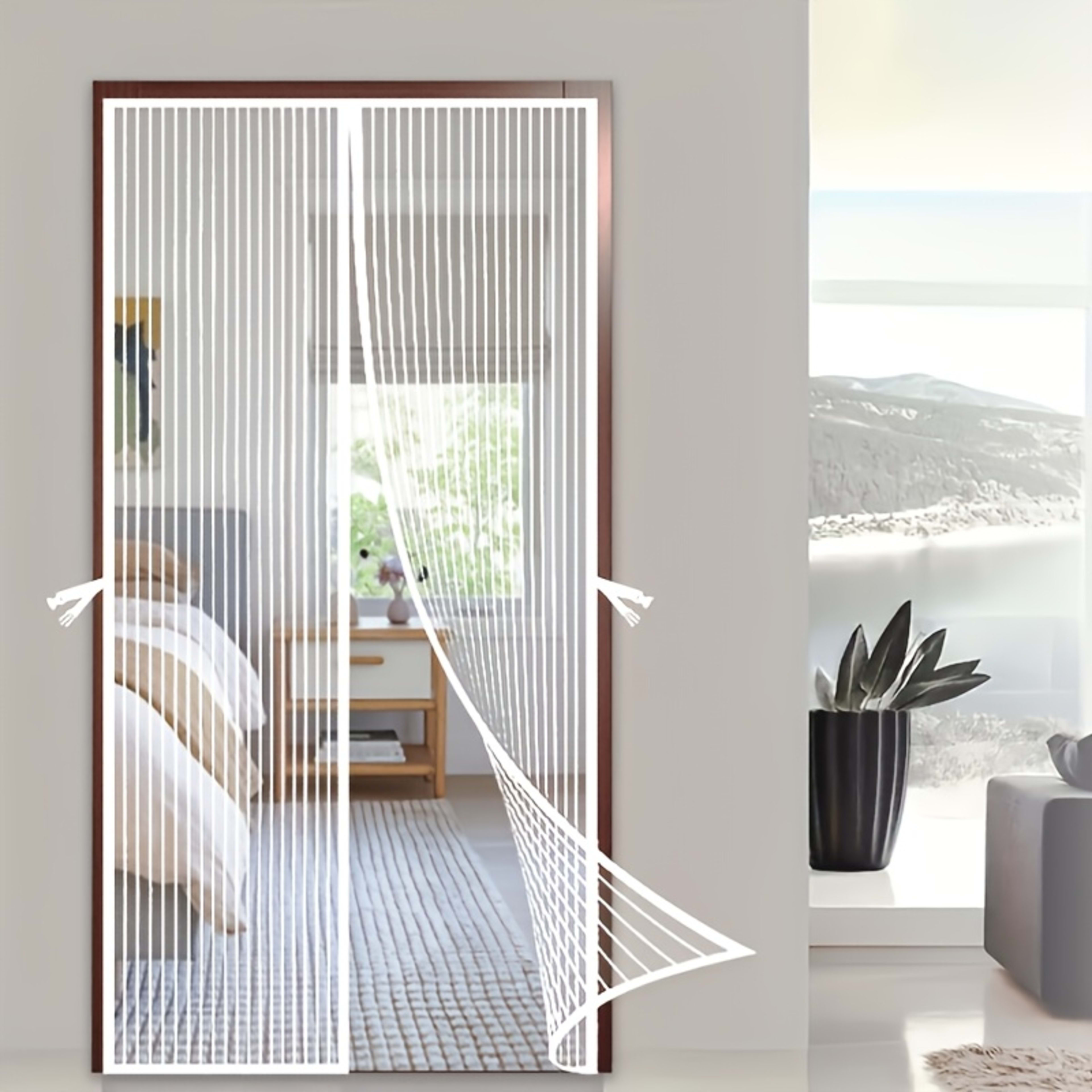 White Magnetic Door Screen Window Mosquito Net Glass Fiber Gauze Can Be Customized In Size, Mesh And Insect Proof, Sturd 4