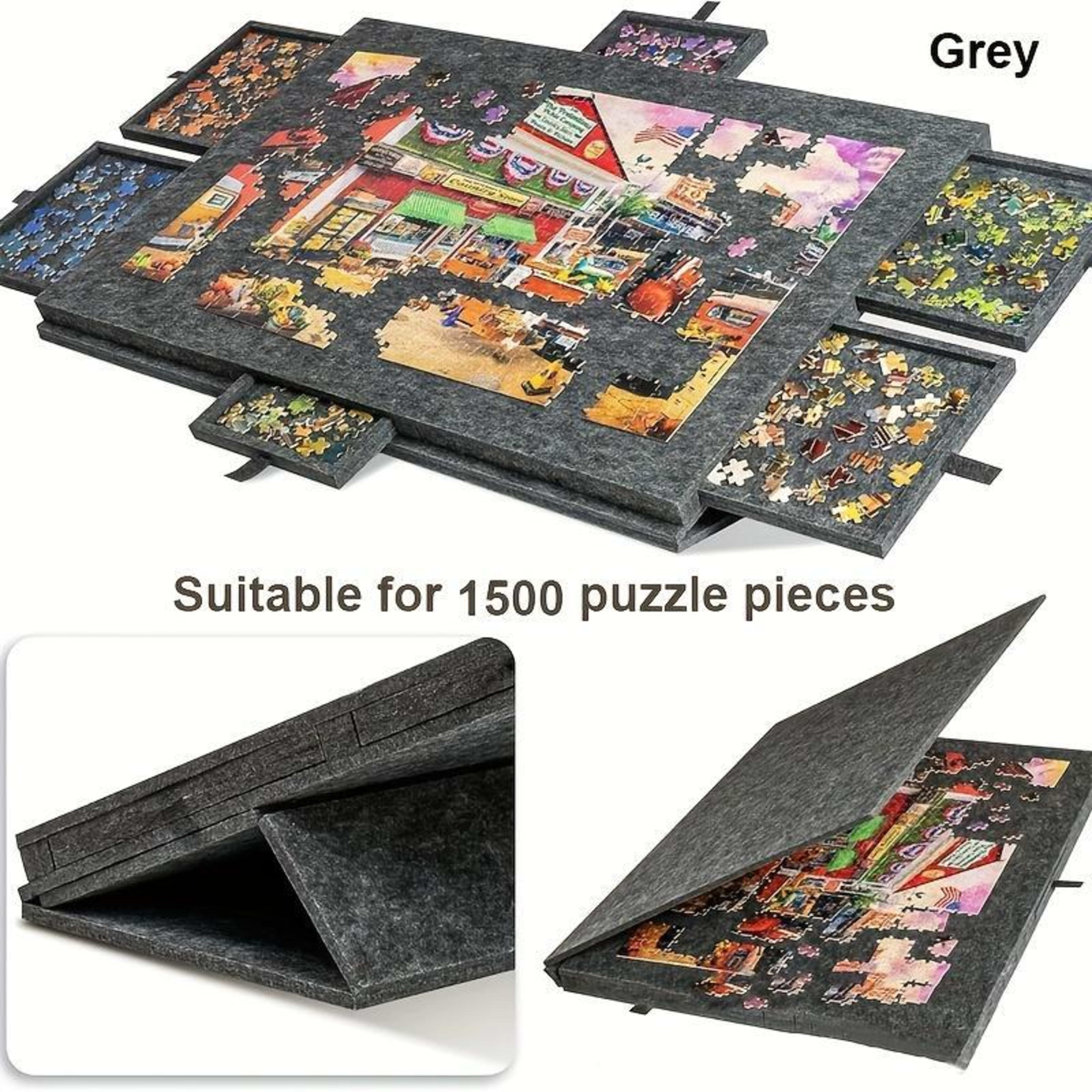 Foldable Puzzle Table With Sorting System Portable Puzzle Organizer For Adults Featuring A Built-in Stand And Protective 22