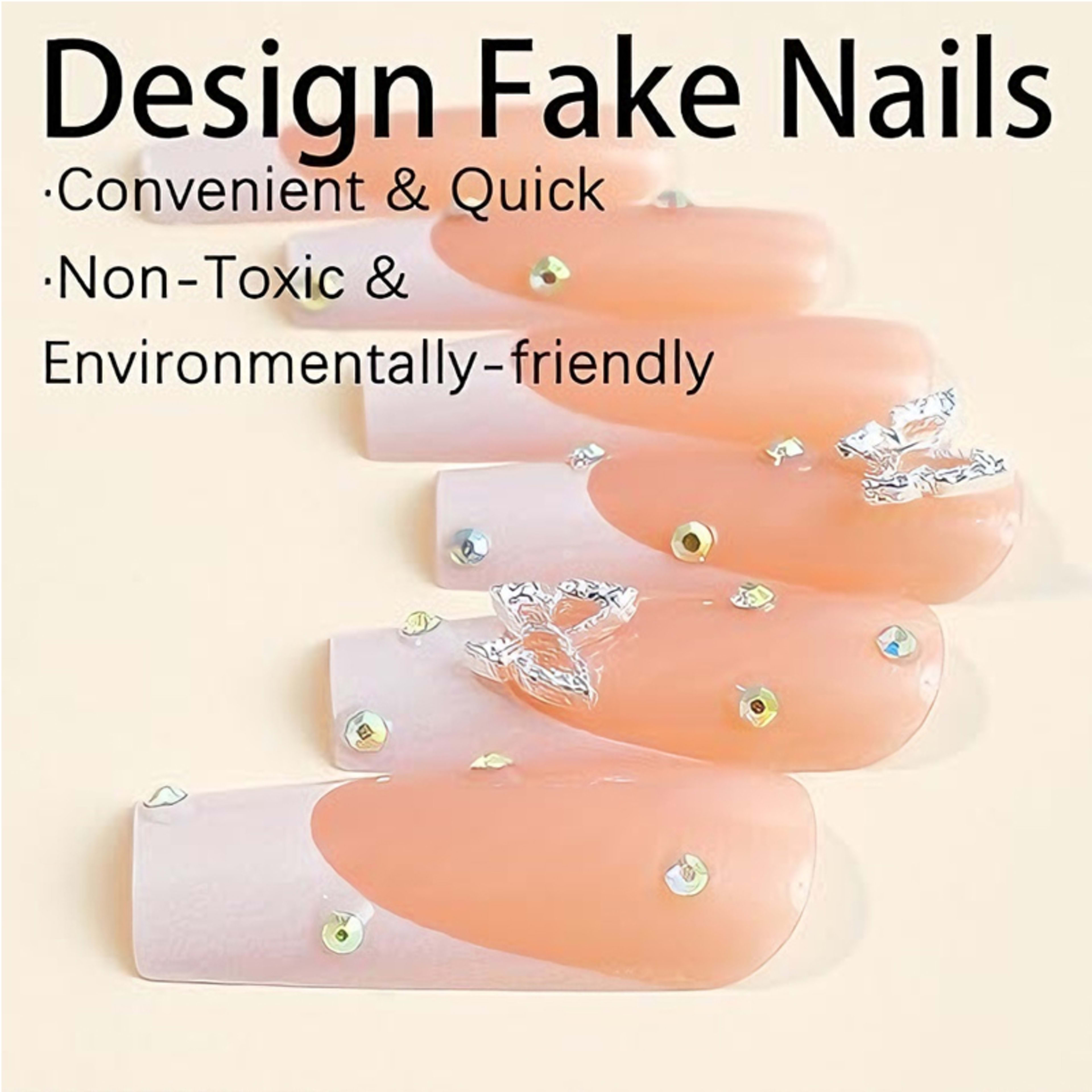 24 PCS Diamond Butterfly Nail Art 9