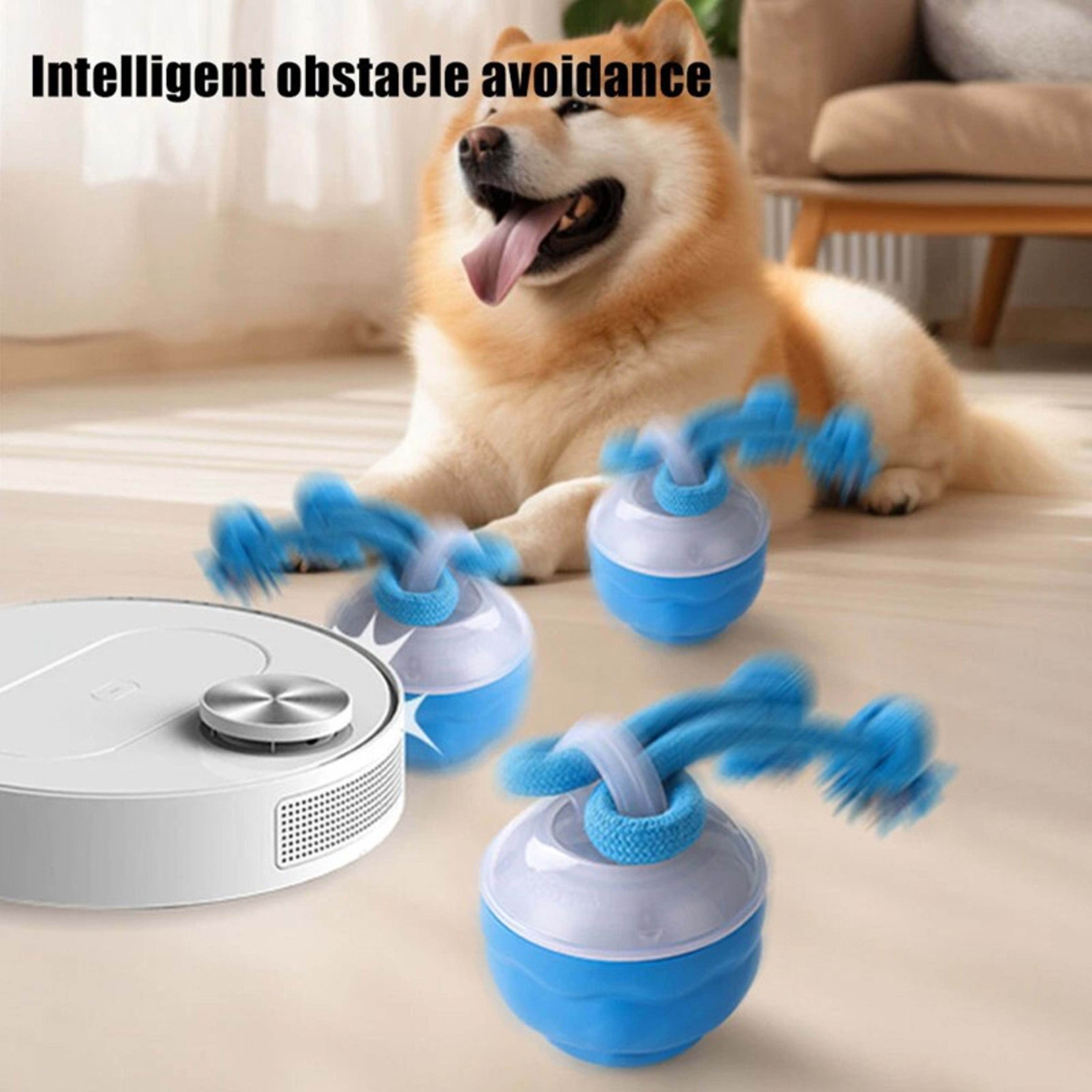 The Chase Buddy Dog Boredom Stimulating Toy  Smart Pet Puppy Ball With Ropes 8