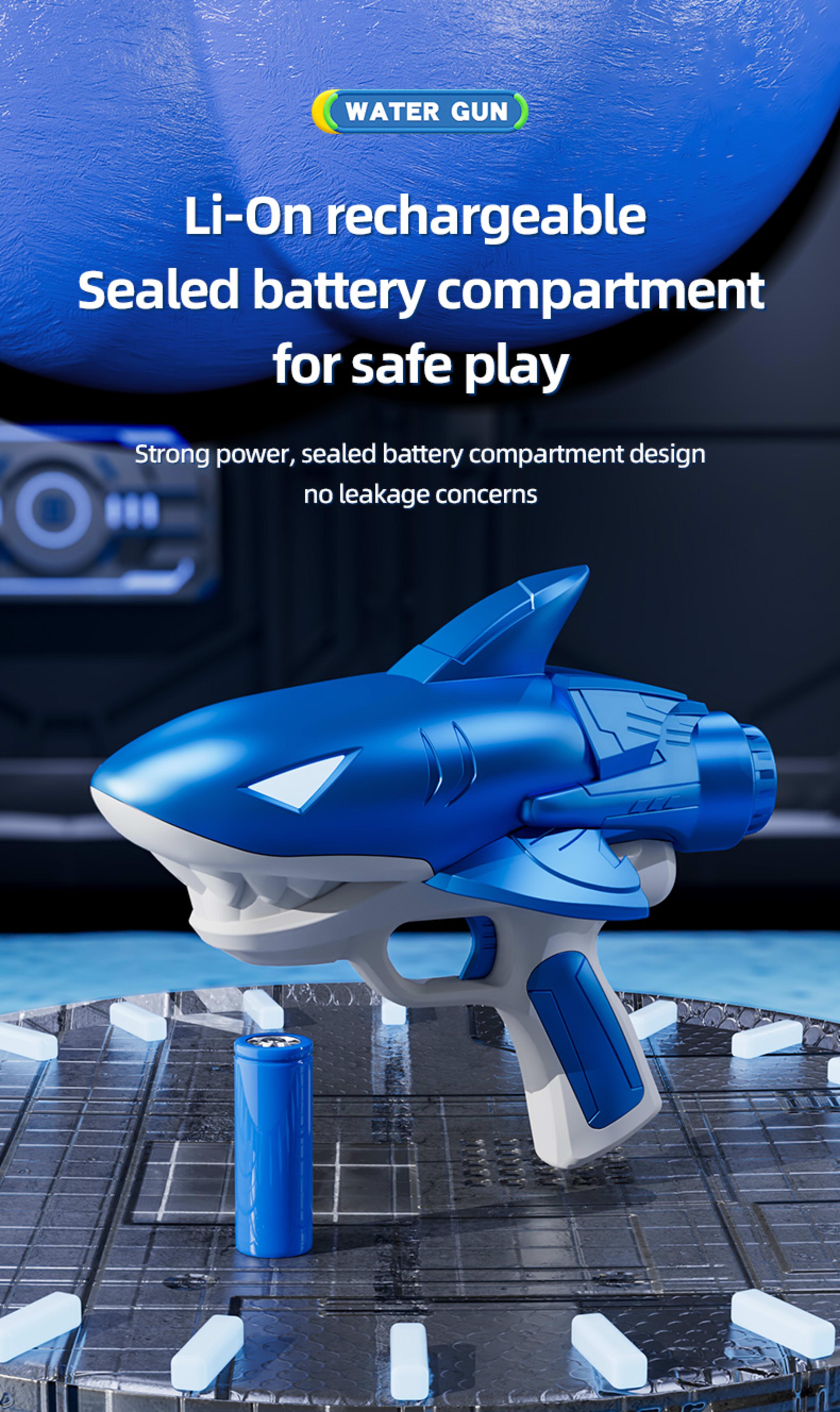 Shark Water Gun SYSQ-Gray,Blue 5