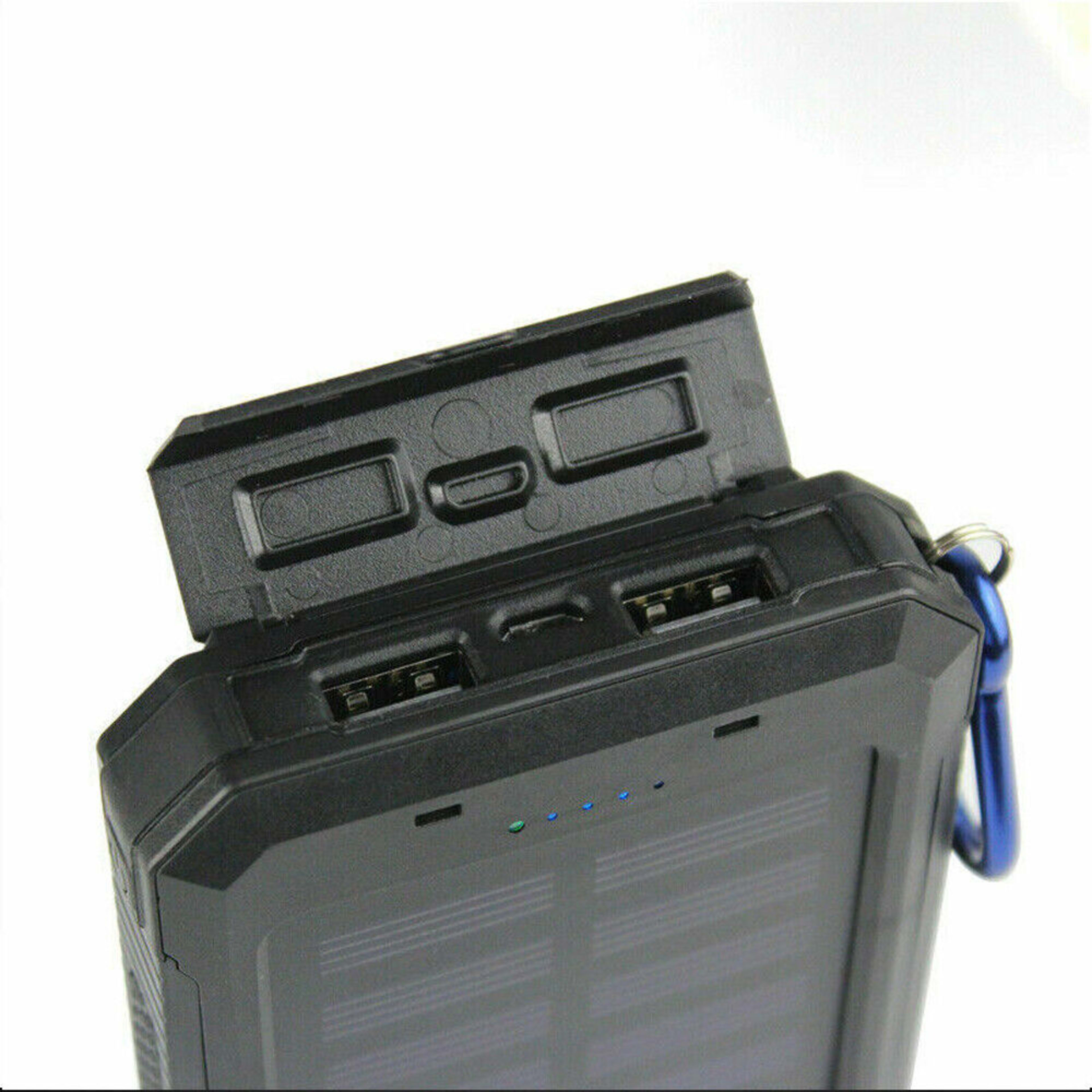 1o000 MAh Solar Power Bank, Waterproof, 2 USB Ports, LED Charger For Mobile Phones 17