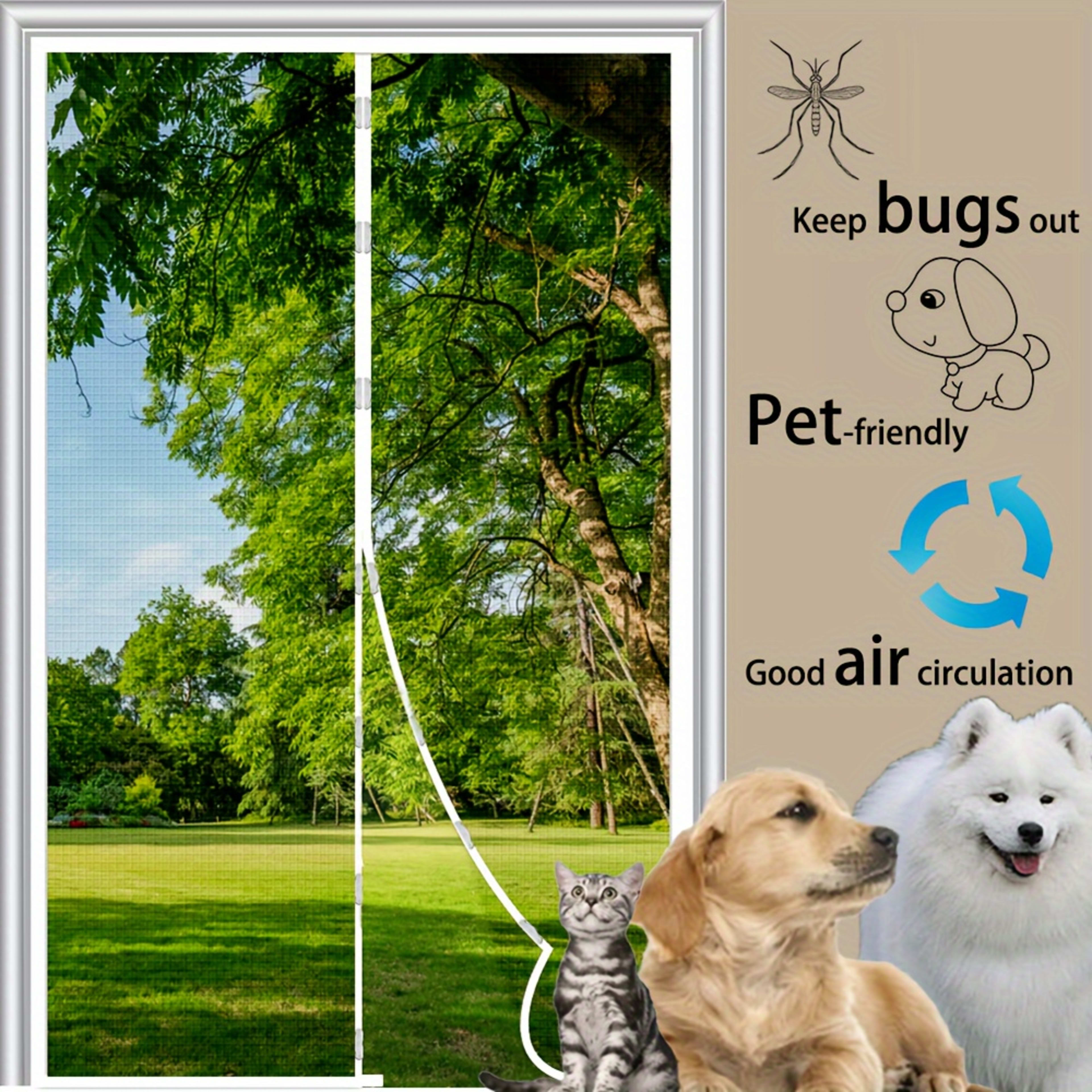 Magnetic Mosquito-proof Door Curtain, Summer Upgraded Screen Window, No Need To Drill, Mesh Curtain - Keeps Insects Out  11
