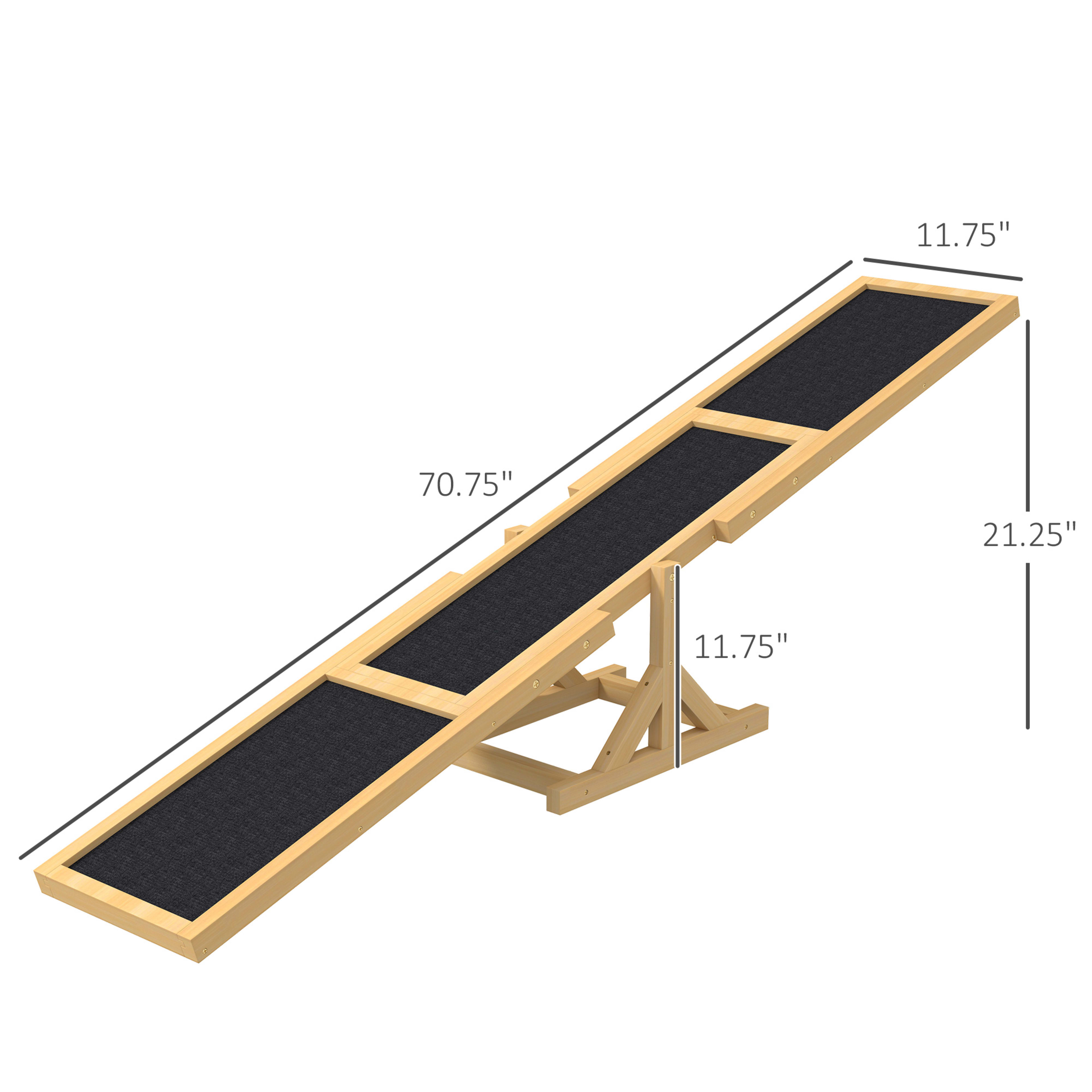 Wooden Dog Agility Seesaw For Training And Exercise, Yellow 6