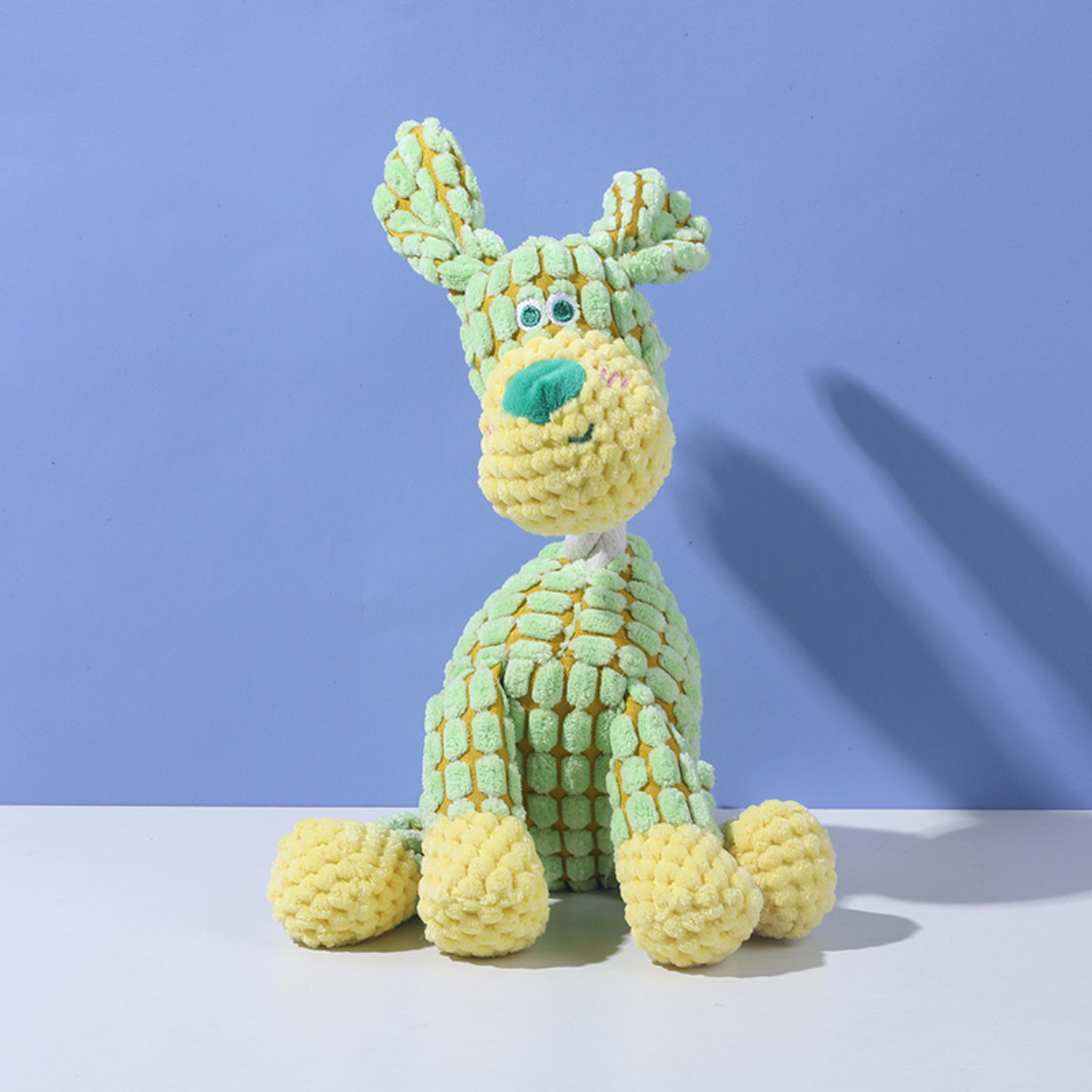 Funny Donkey Plush Dog Toy Squeaky Sound Interactive Chew Molar Pet Toy 4