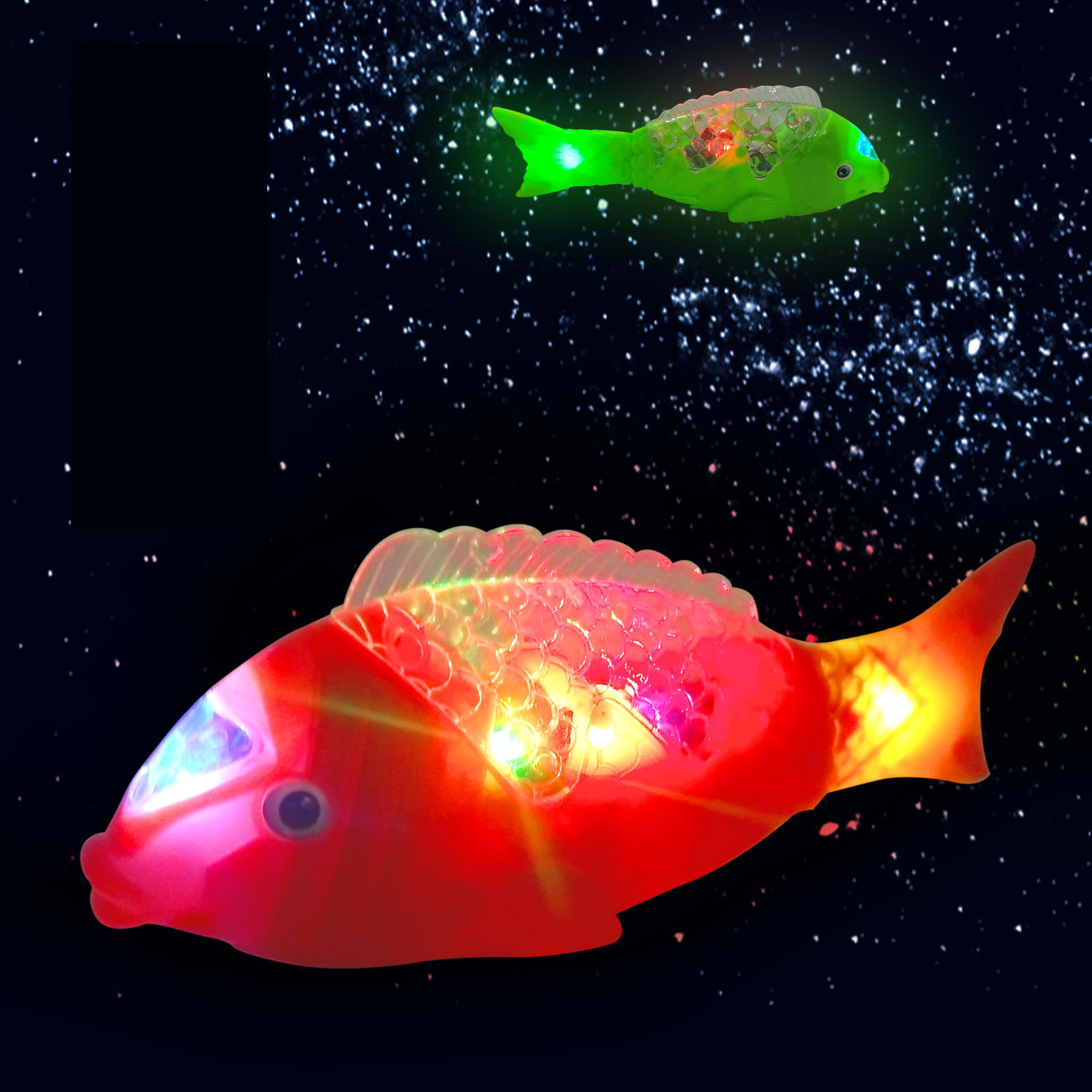 Children's Electric Fish Toy Flash Swing Projection Luminous Music Simulation 1