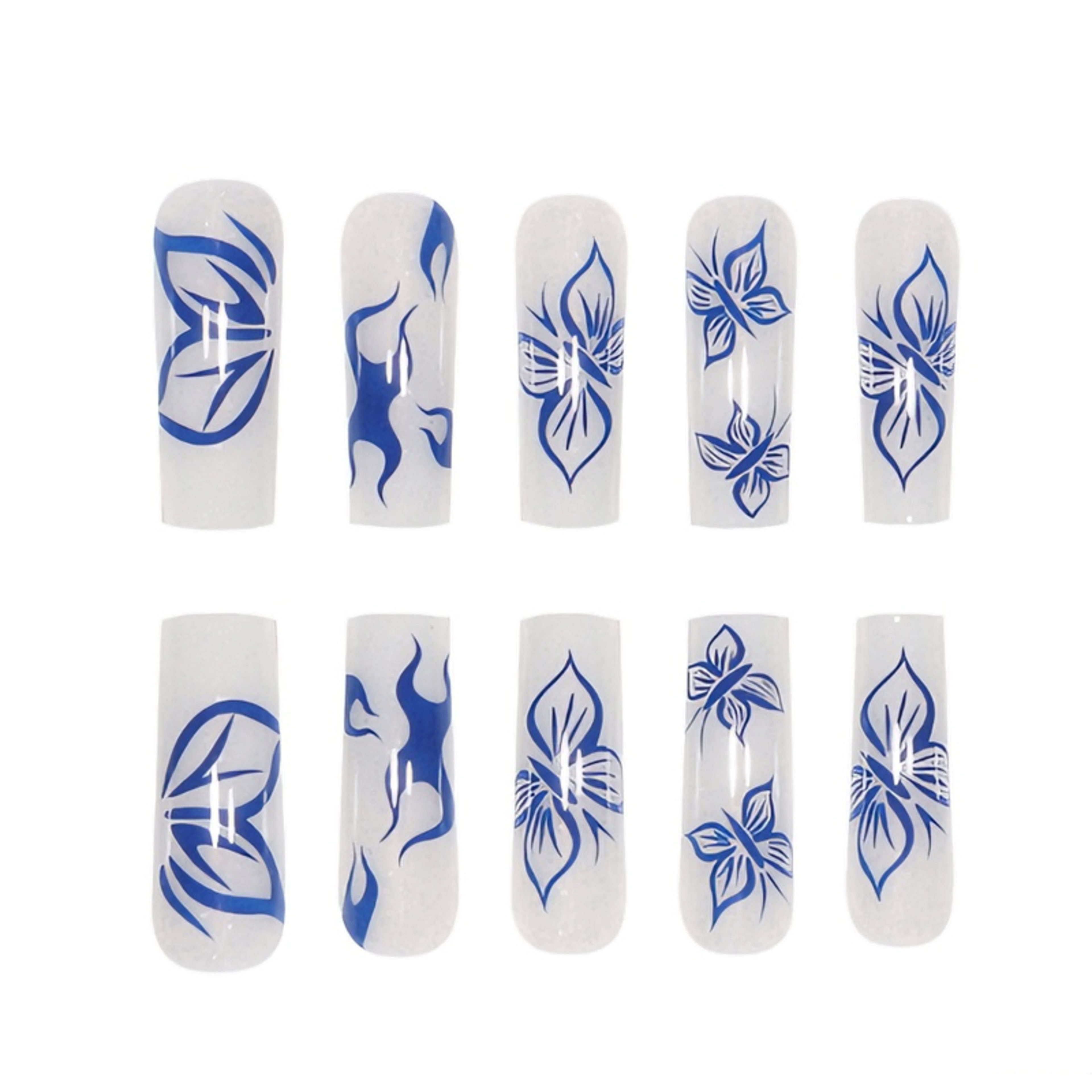 24 PCS Blue Butterfly Art 5
