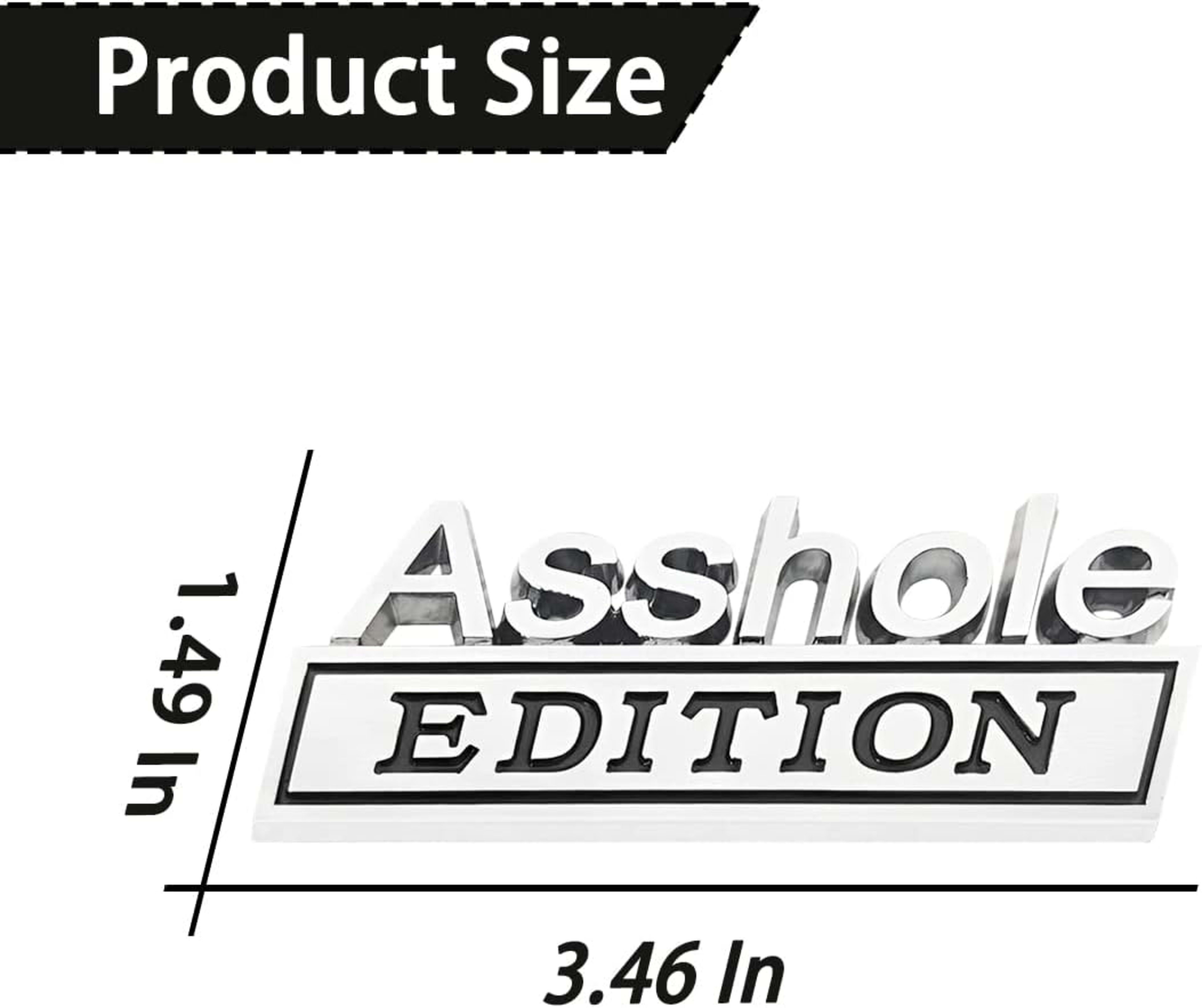 2pcs Emblem Car Decal, 3D Metal Letter Badge For Auto Front Hood, Trunk, Fender, Strong Adhesive Car Replacement Sticker 5