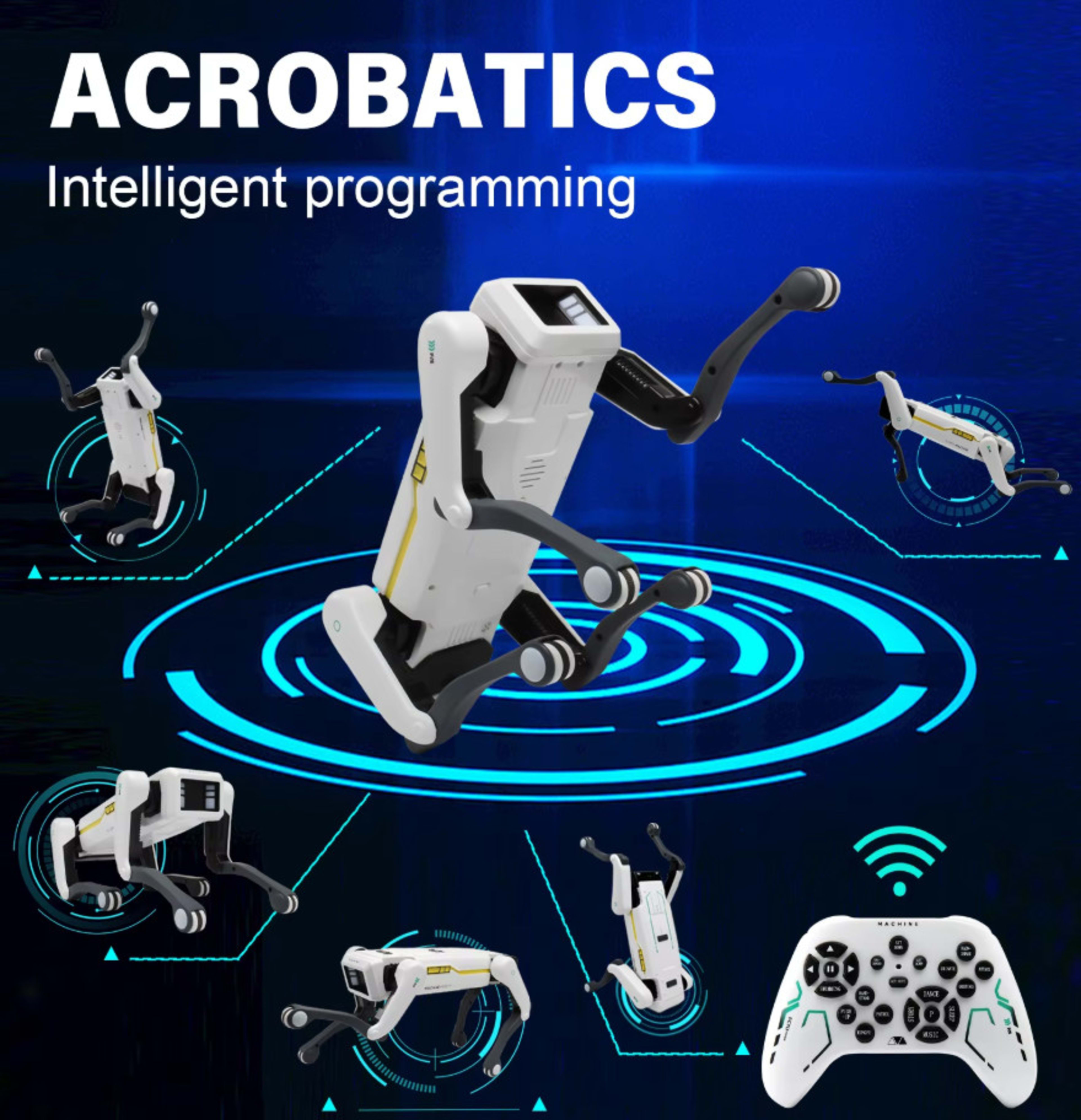 Intelligent AI RC Robot Dog Voice Dialogue APP Remote Control Programming Singin 11