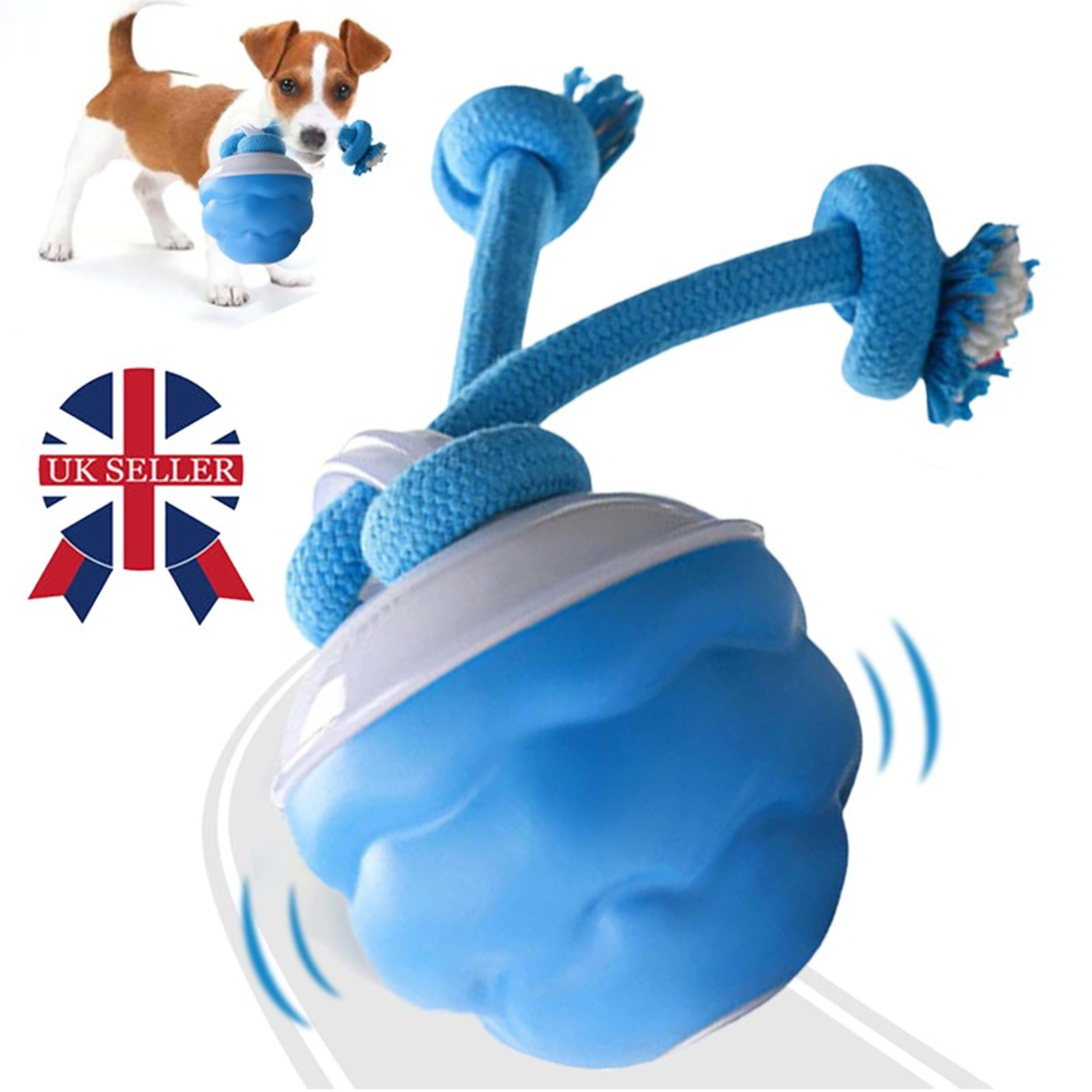 The Chase Buddy Dog Boredom Stimulating Toy Smart Pet Puppy Ball With Ropes