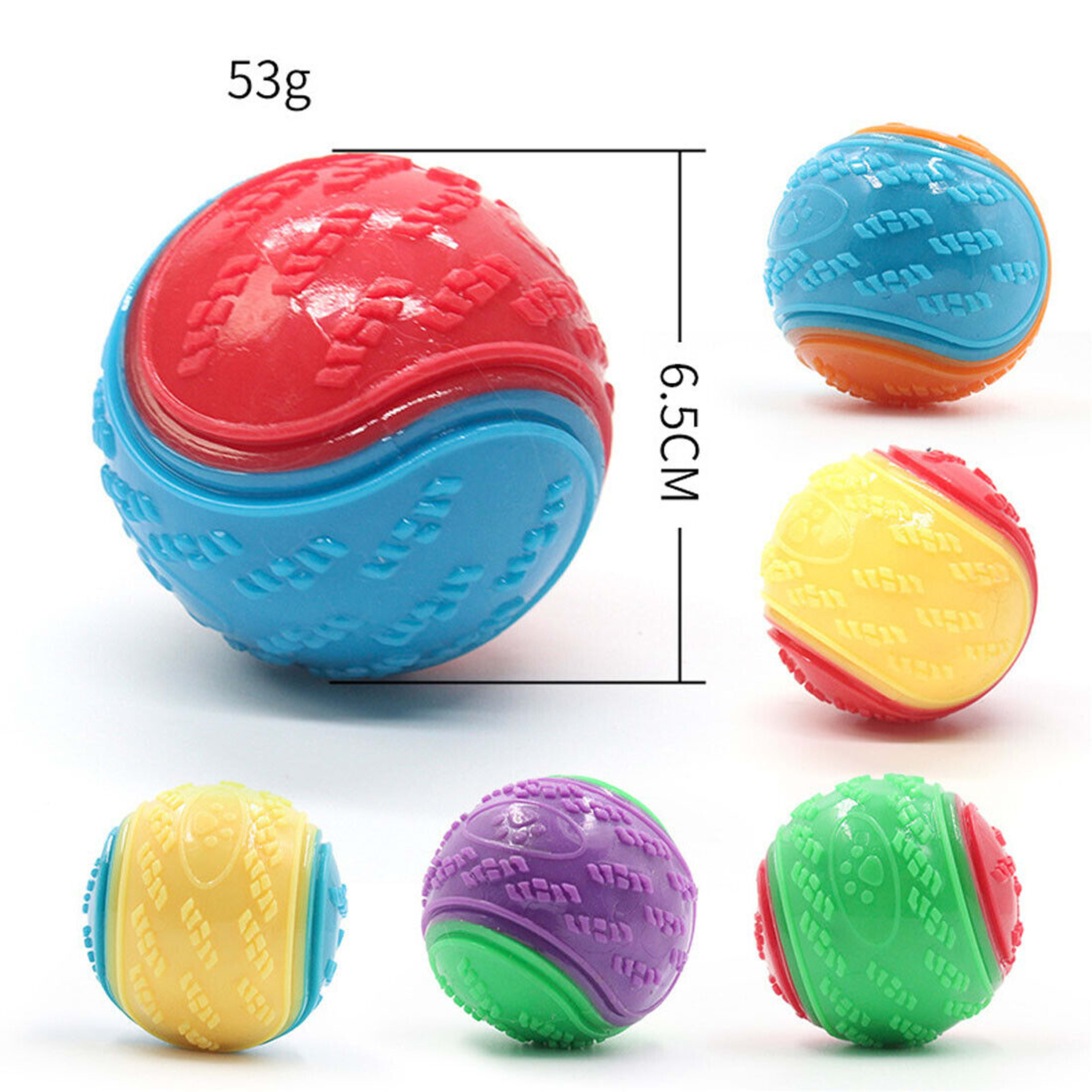 NEW Scooby-Doo Durable Squeaky Set Of 8 Dog Balls For Teeth Cleaning Interactive UK 13