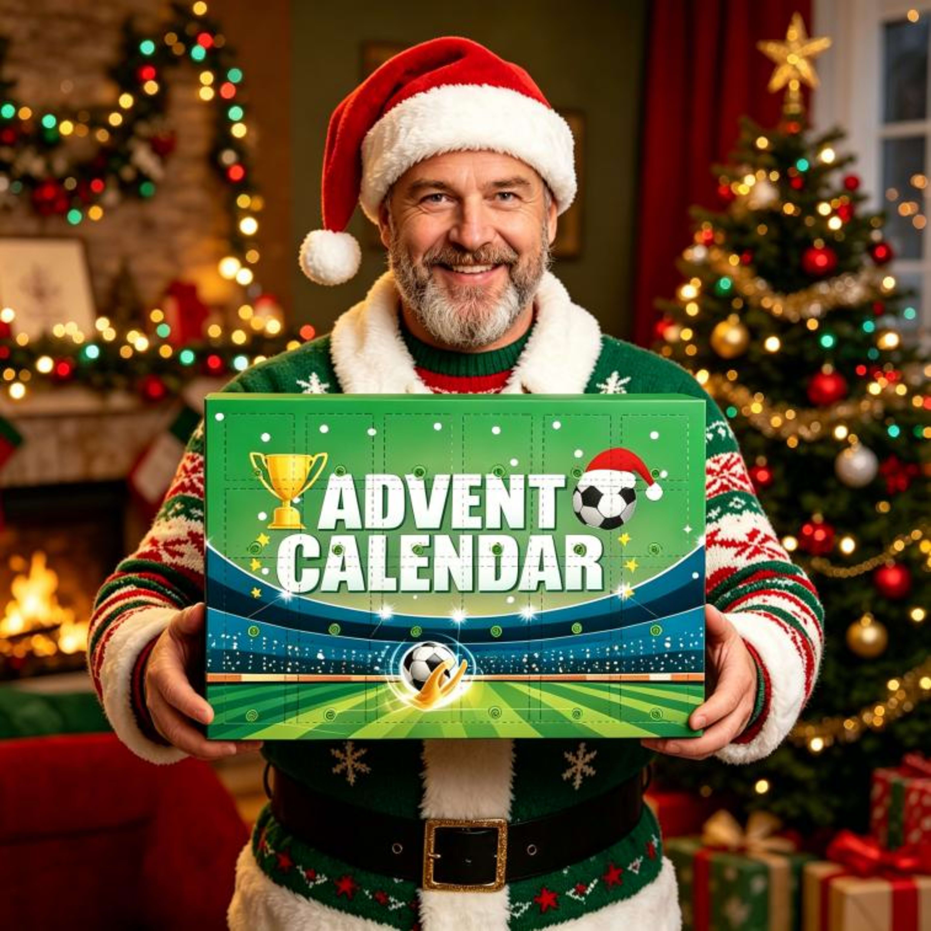 Football World Cup Advent Calendar 2026, 24 Days Countdown Blind Box With Mini Soccer Toys, Players, Trophies, Medals &  5