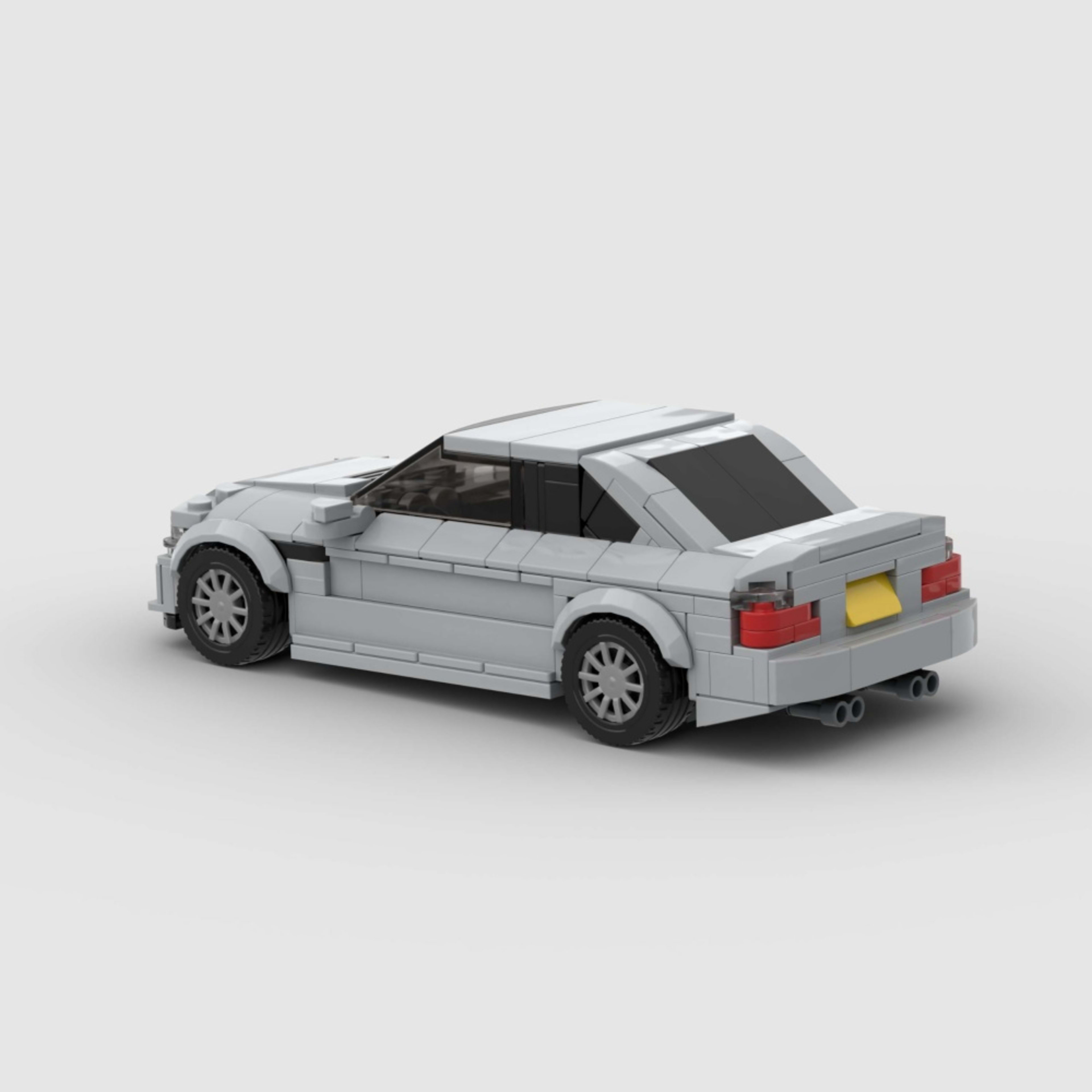 342PCS Silver Inspired Sports Car Building Blocks, Classic Coupe Vehicle Toy Kit For Kids And Adults, Collectible Retro  4