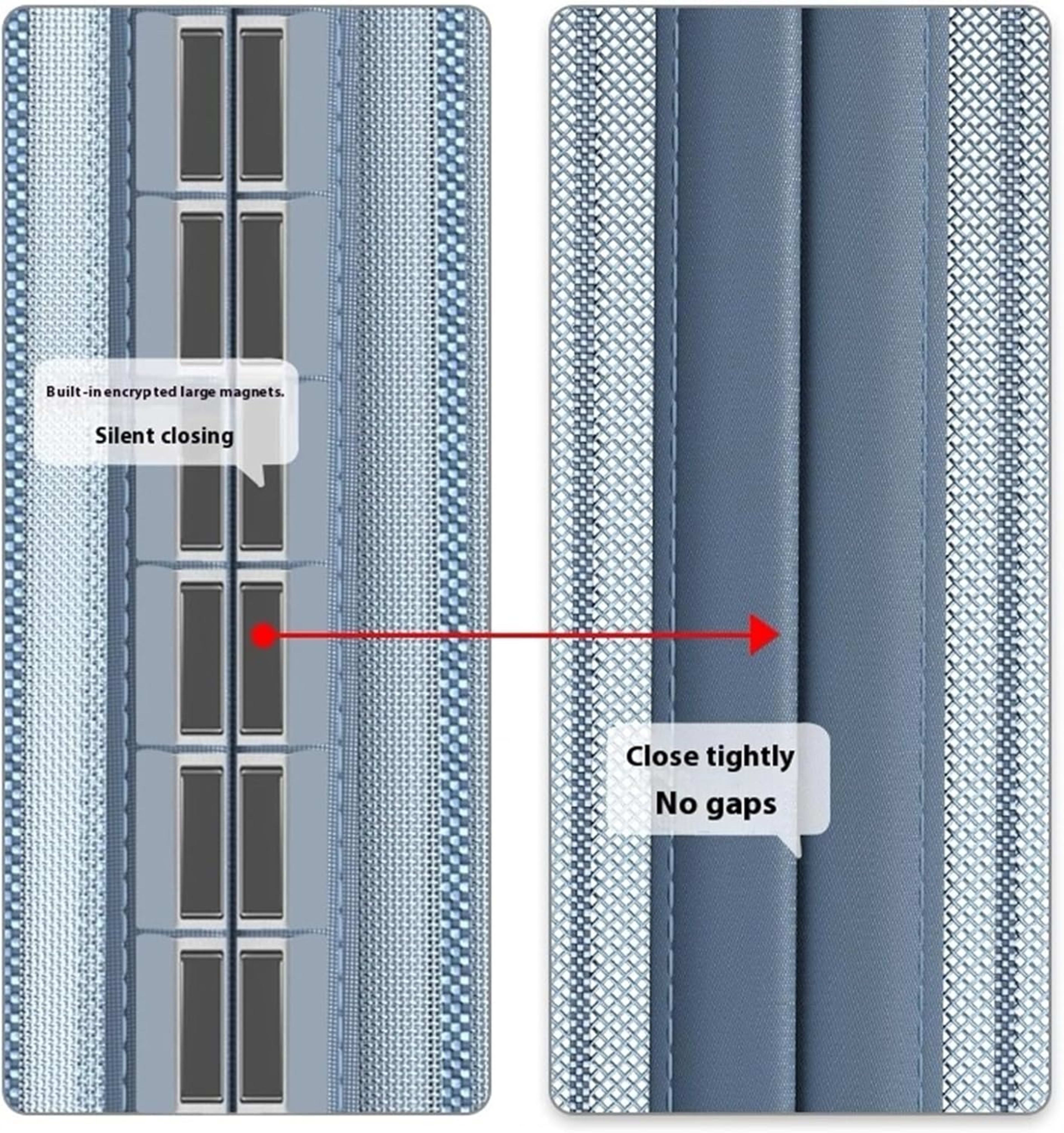 Magnetic Mosquito-proof Screen Door, Breathable And Insect-resistant, Easy To Install Without Drilling, Magnetic And Qui 7